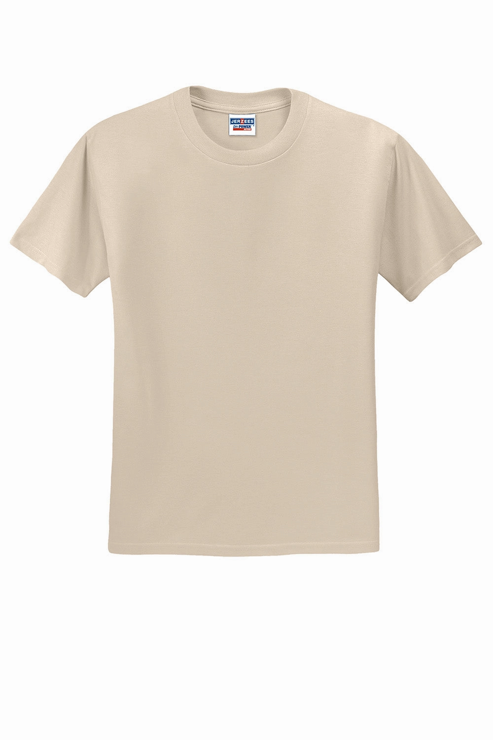 Jerzees Mens Dri-Power Moisture Wicking Short Sleeve Crewneck T-Shirt - Sandstone Brown