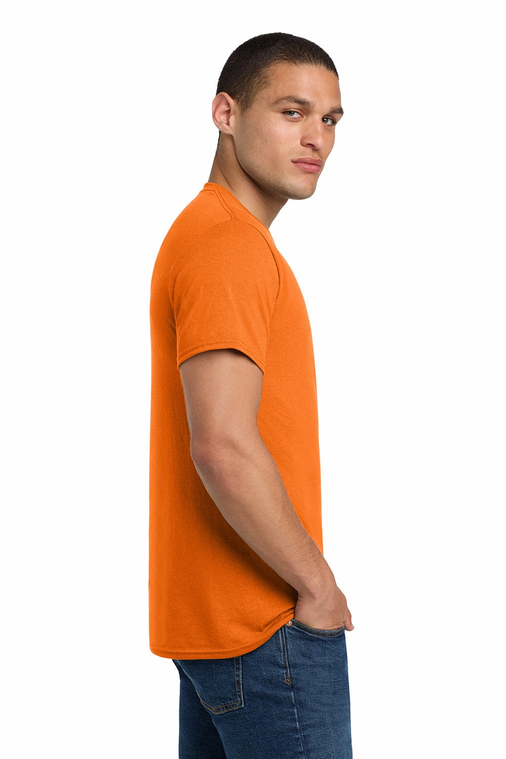 Jerzees Mens Dri-Power Moisture Wicking Short Sleeve Crewneck T-Shirt - Tennessee Orange