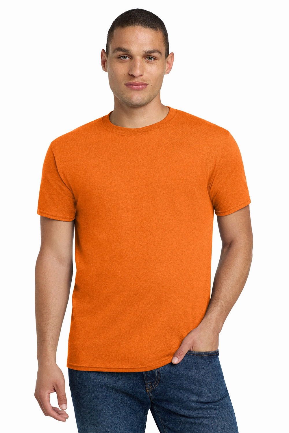 Jerzees Mens Dri-Power Moisture Wicking Short Sleeve Crewneck T-Shirt - Tennessee Orange