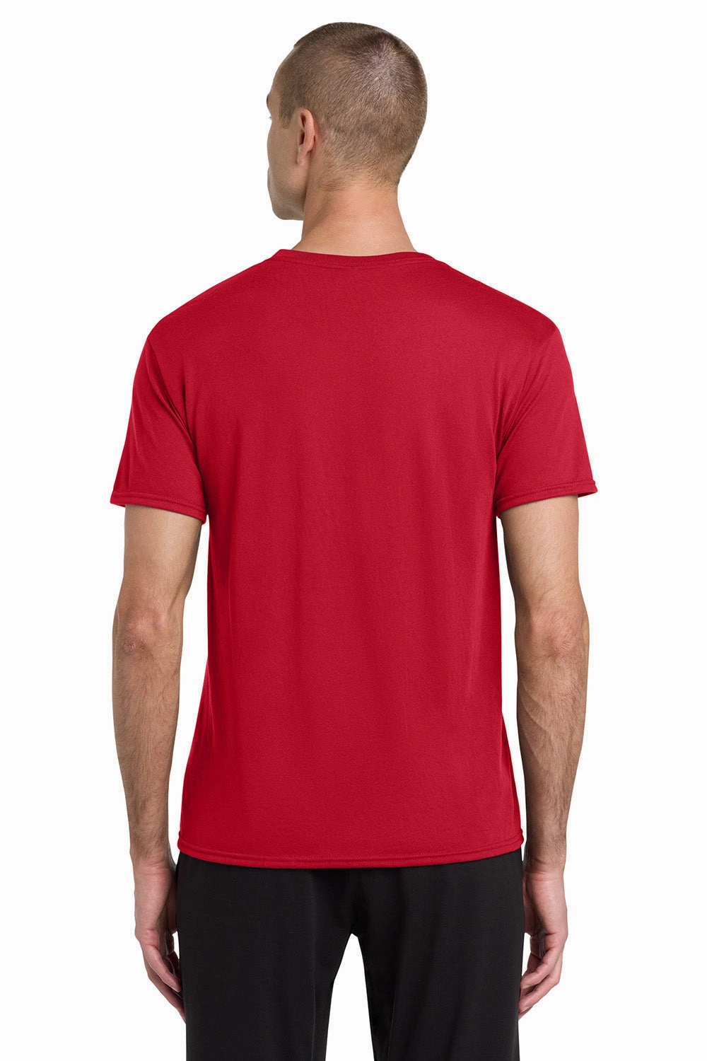 Jerzees Mens Dri-Power Moisture Wicking Short Sleeve Crewneck T-Shirt - True Red