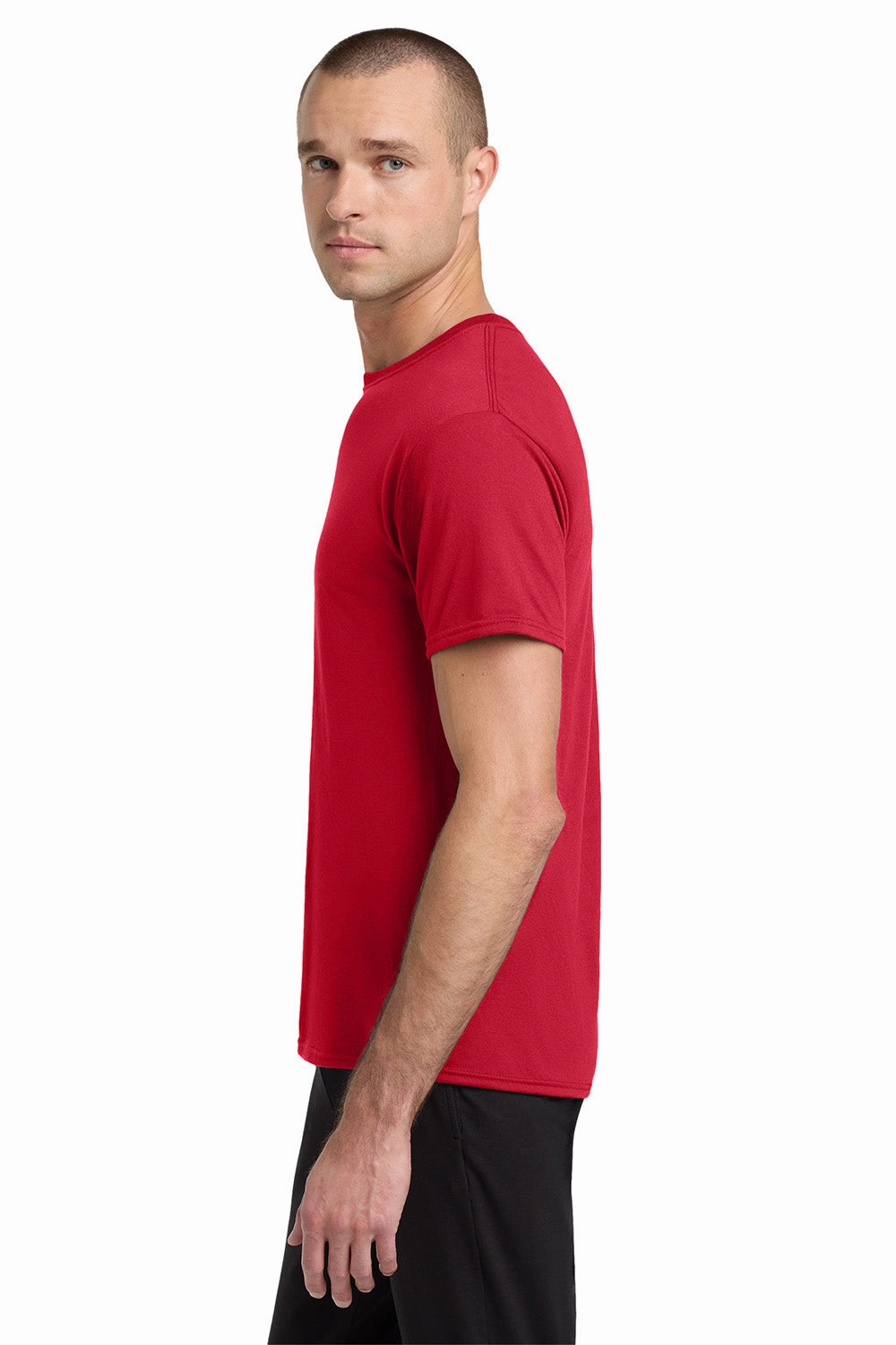 Jerzees Mens Dri-Power Moisture Wicking Short Sleeve Crewneck T-Shirt - True Red
