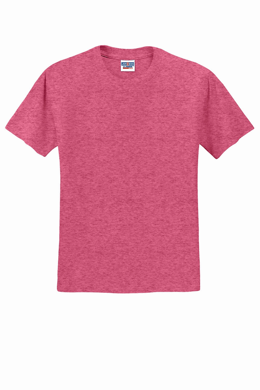 Jerzees Mens Dri-Power Moisture Wicking Short Sleeve Crewneck T-Shirt - Vintage Heather Red