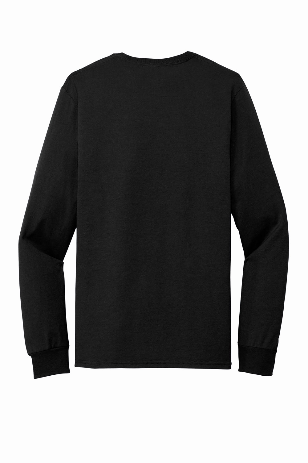 Jerzees Mens Premium Blend Moisture Wicking Long Sleeve Crewneck T-Shirt - Black Ink