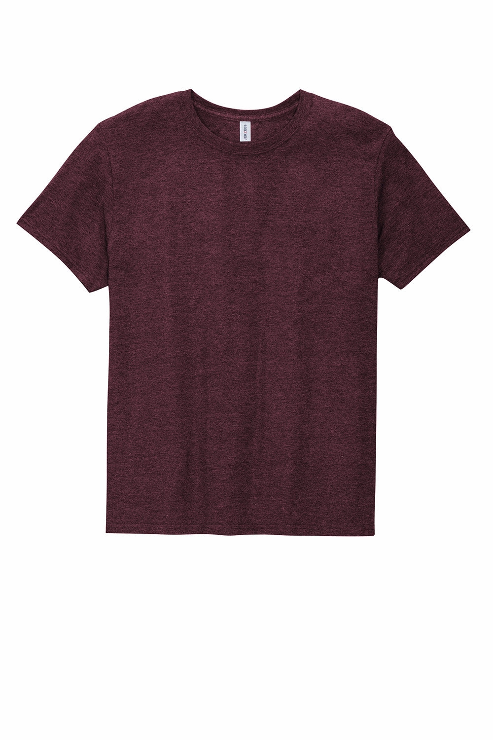 Jerzees Mens Premium Blend Moisture Wicking Short Sleeve Crewneck T-Shirt - Heather Maroon