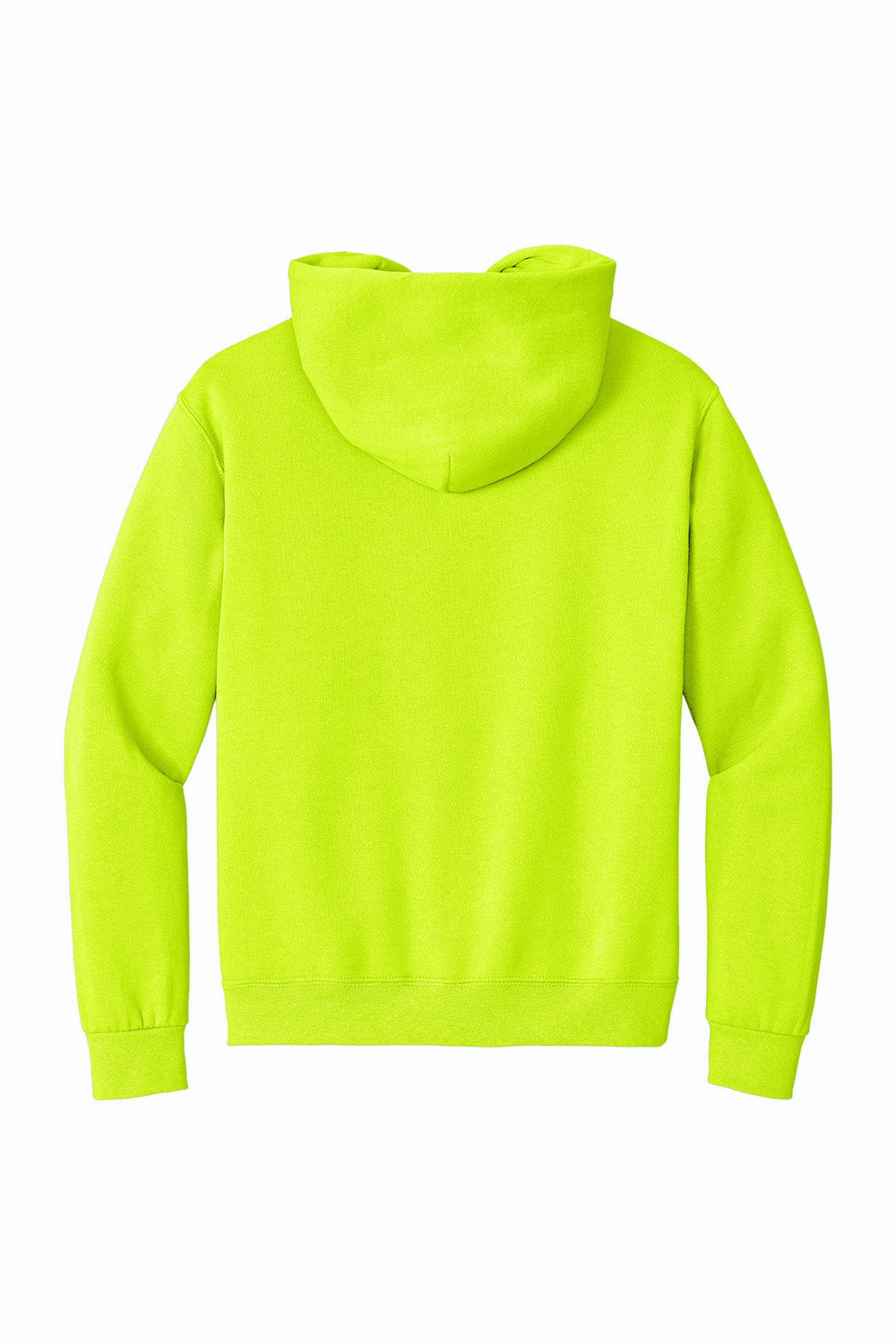 Jerzees Mens Super Sweats NuBlend Pill Resistant Fleece Hooded Sweatshirt Hoodie w/ Pouch Pocket - Safety Green