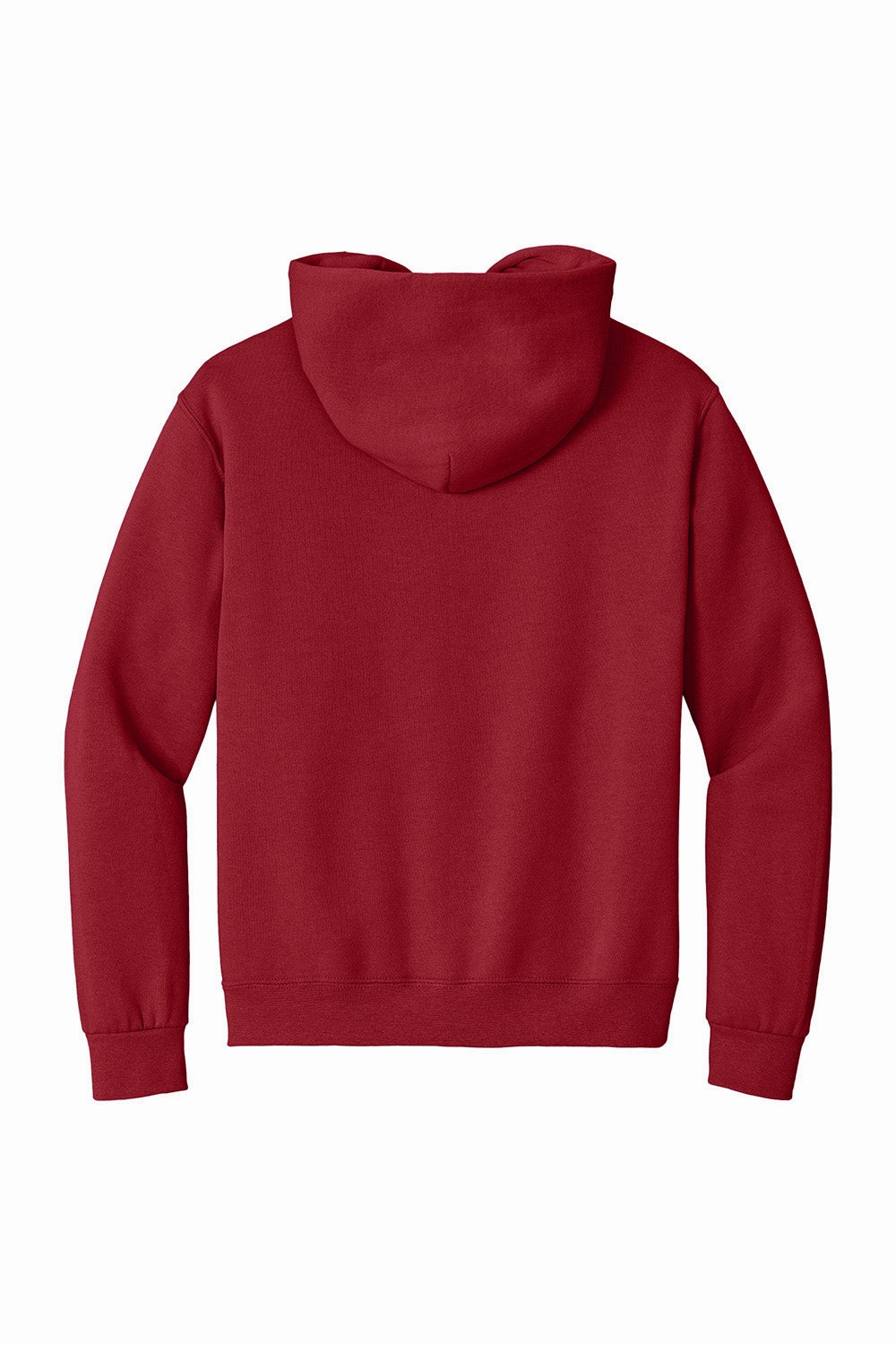 Jerzees Mens Super Sweats NuBlend Pill Resistant Fleece Hooded Sweatshirt Hoodie w/ Pouch Pocket - True Red