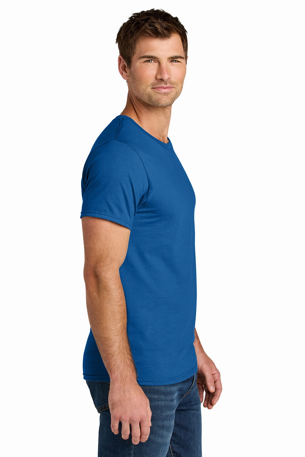 Jerzees Mens Ultimate Short Sleeve Crewneck T-Shirt - Royal Blue