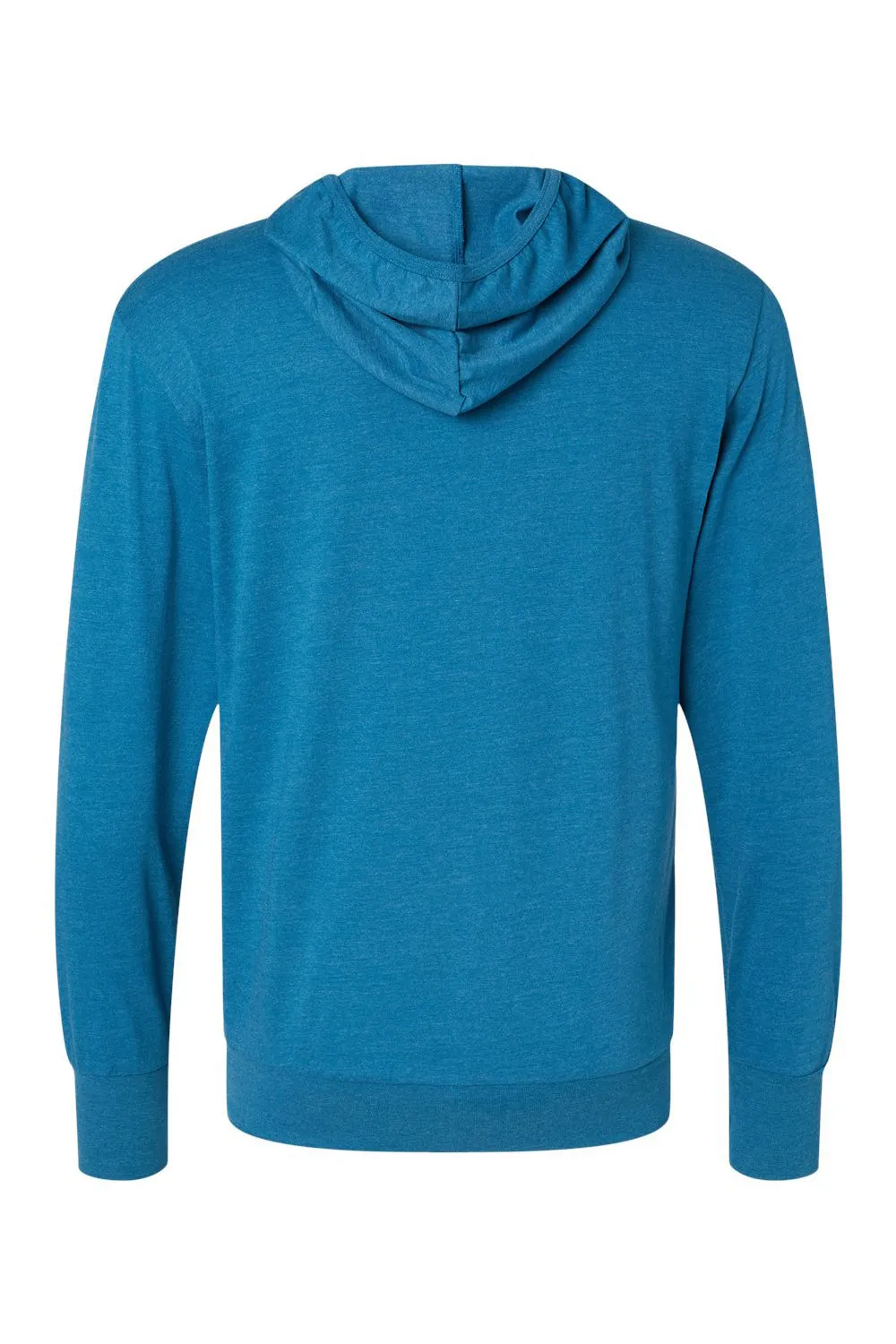 Kastlfel Mens Recycled Soft Hooded Long Sleeve T-Shirt Hoodie - Breaker Blue