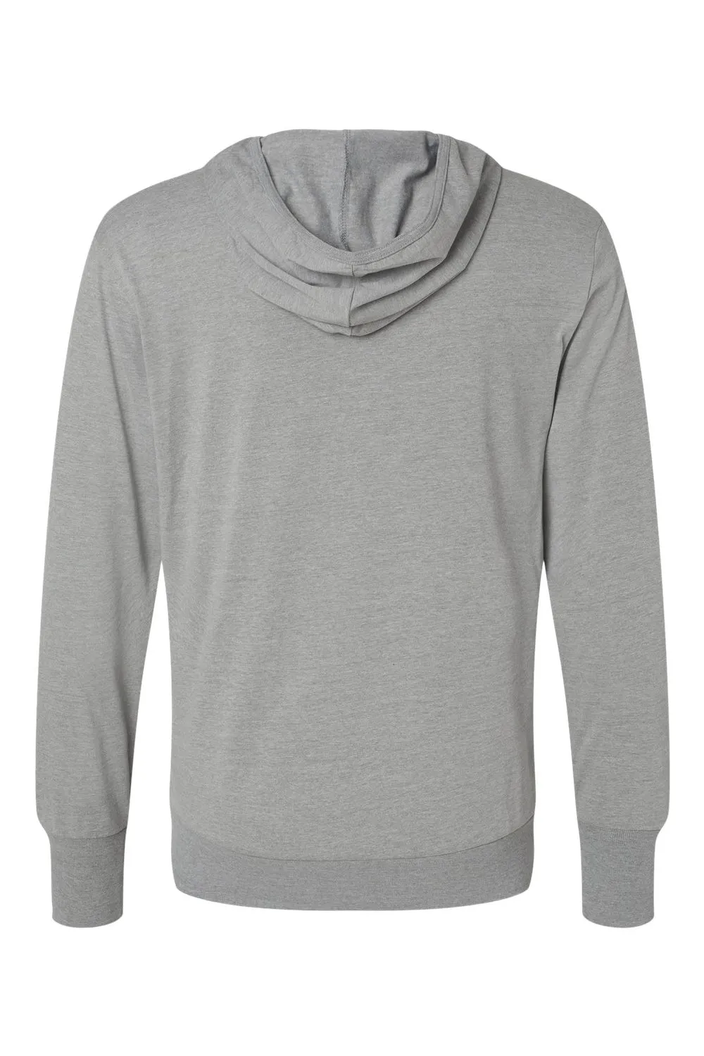 Kastlfel Mens Recycled Soft Hooded Long Sleeve T-Shirt Hoodie - Steel Grey - Closeout
