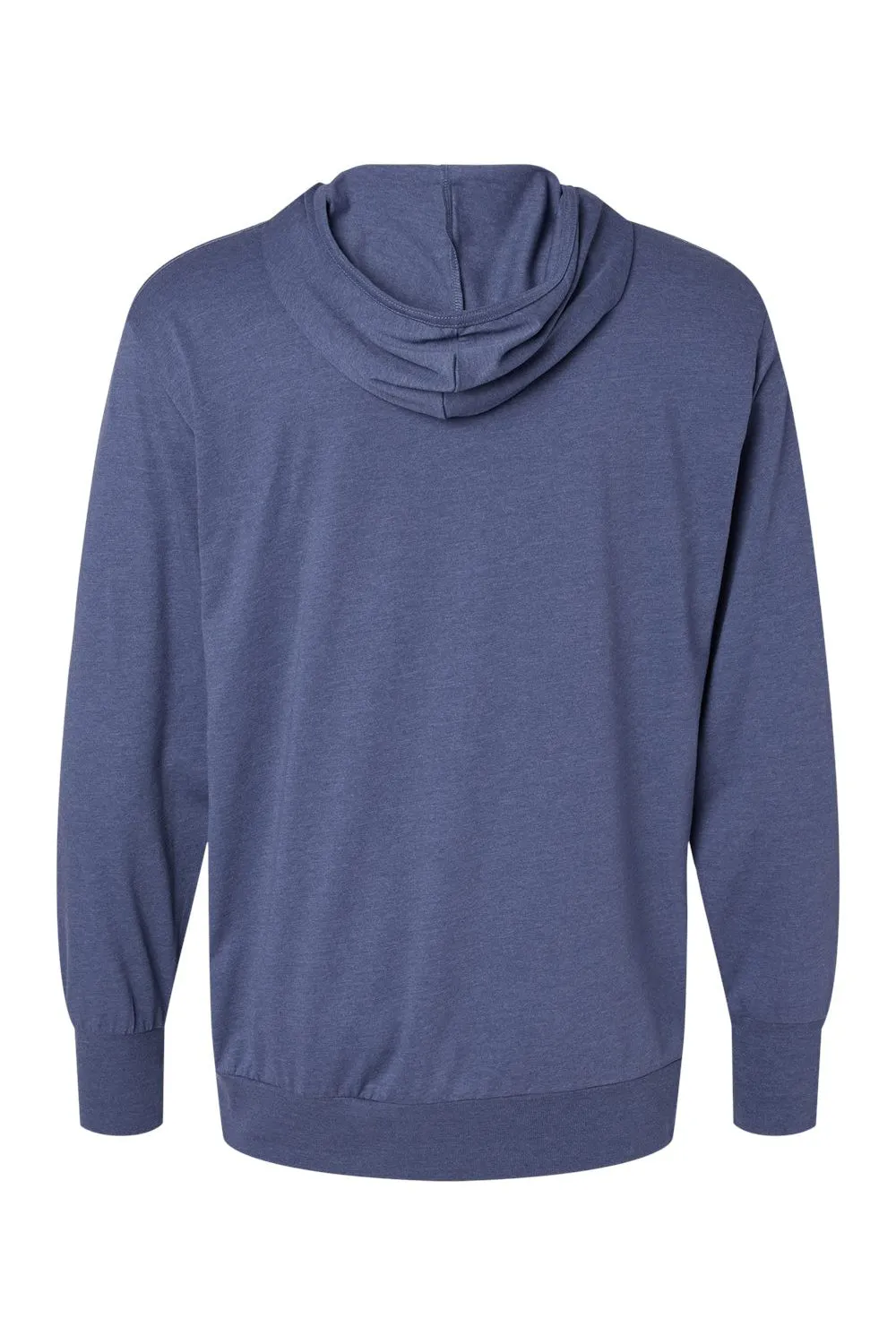 Kastlfel Mens Recycled Soft Hooded Long Sleeve T-Shirt Hoodie - Vintage Royal Blue - Closeout