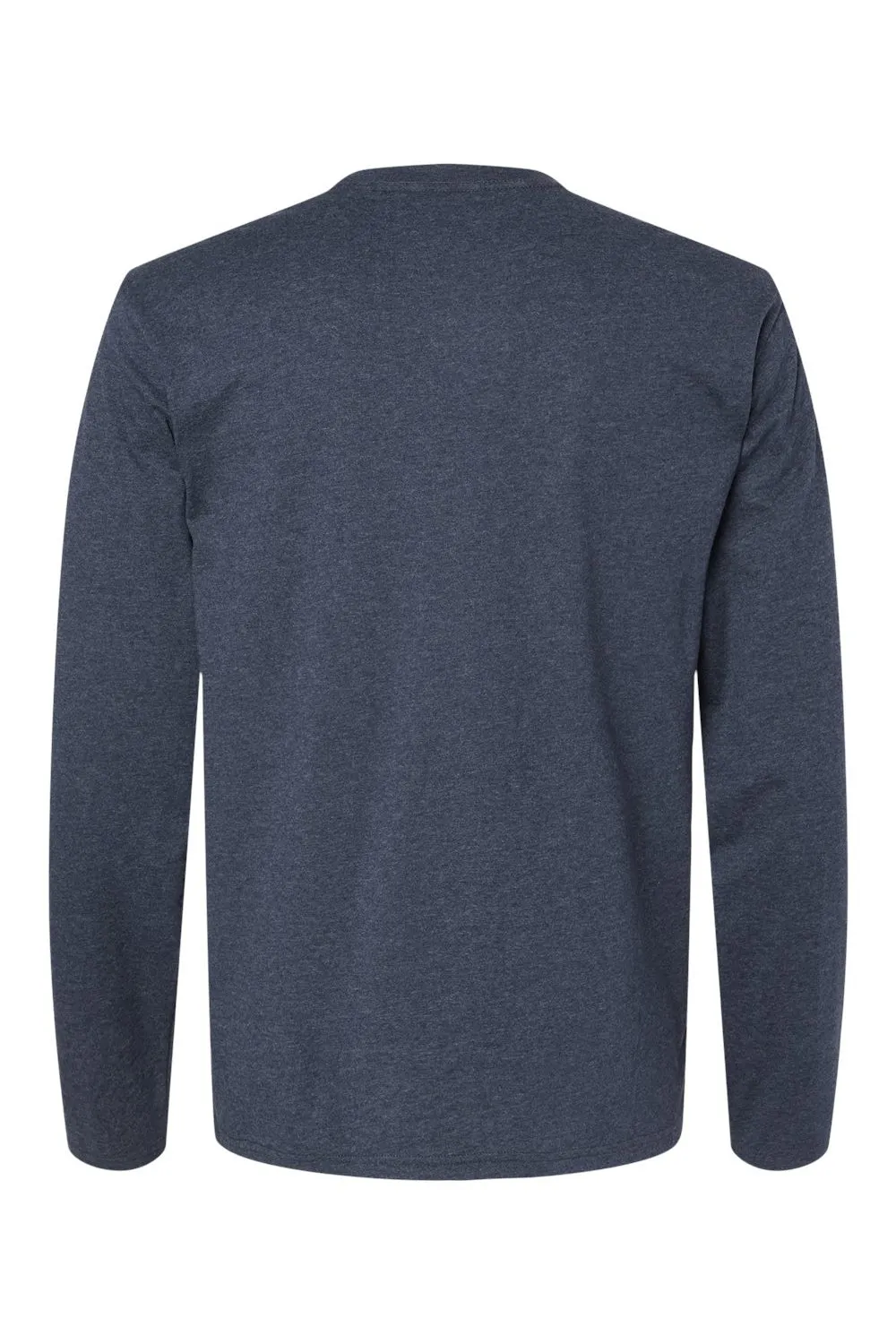 Kastlfel Mens Recycled Soft Long Sleeve Crewneck T-Shirt - Midnight Blue