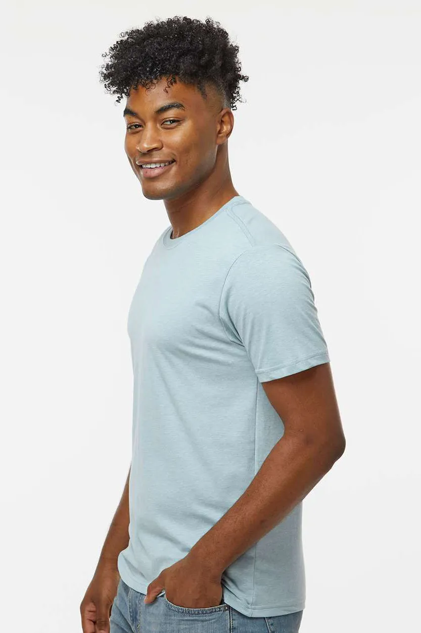 Kastlfel Mens Recycled Soft Short Sleeve Crewneck T-Shirt - Ice Blue