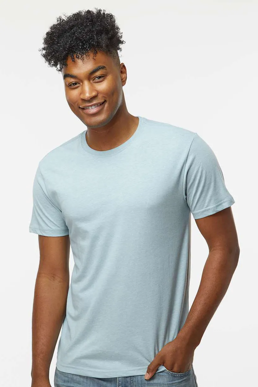 Kastlfel Mens Recycled Soft Short Sleeve Crewneck T-Shirt - Ice Blue