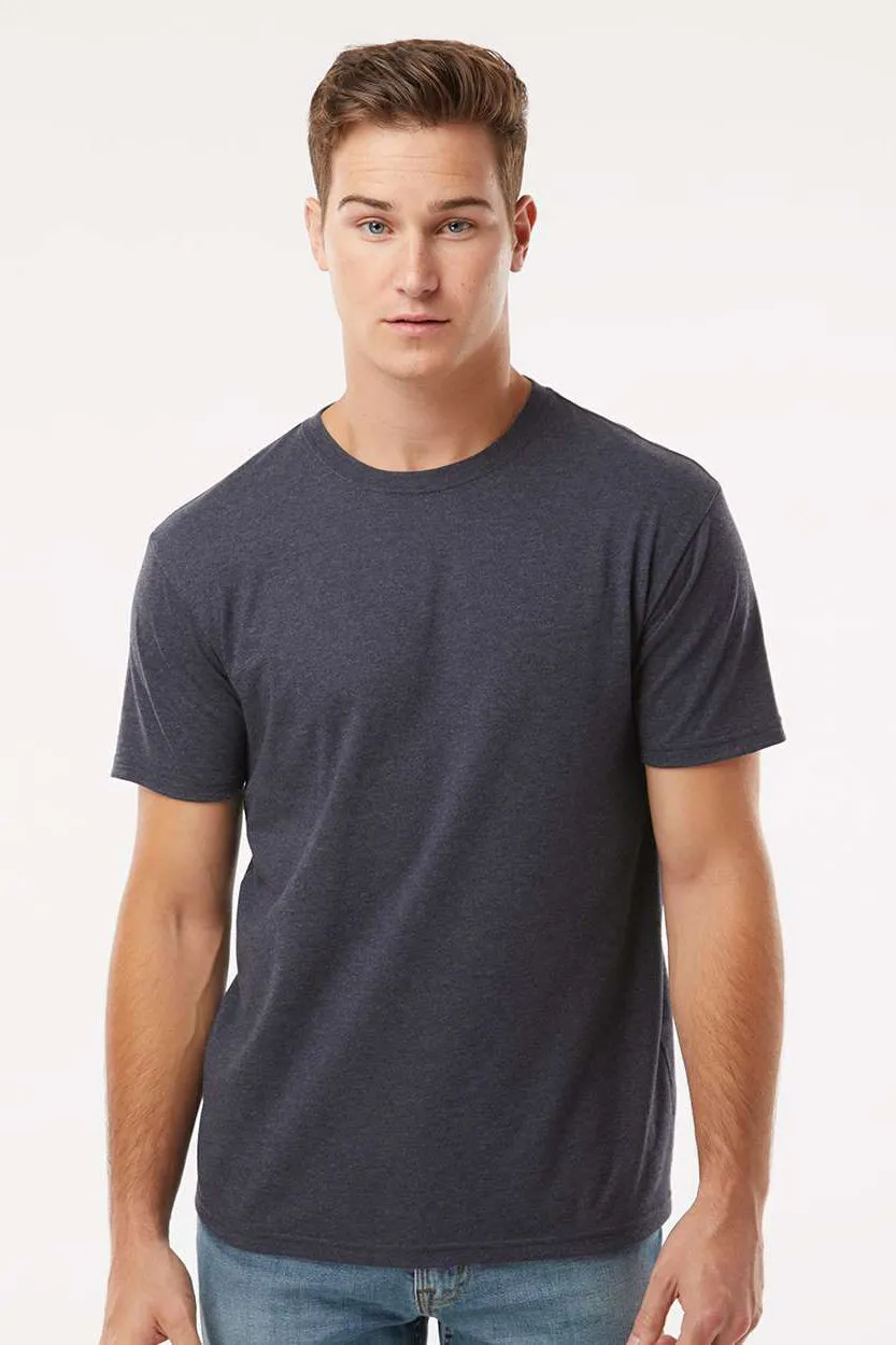 Kastlfel Mens Recycled Soft Short Sleeve Crewneck T-Shirt - Midnight Blue