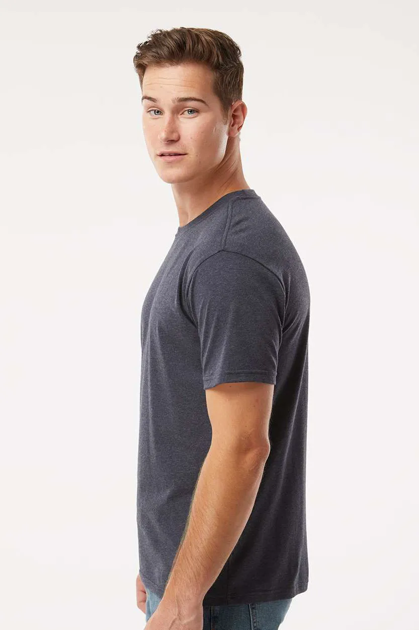 Kastlfel Mens Recycled Soft Short Sleeve Crewneck T-Shirt - Midnight Blue