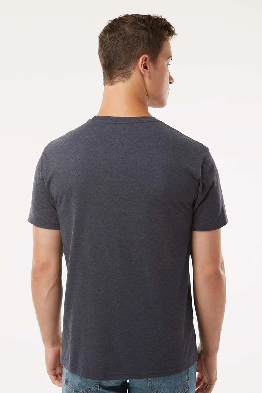 Kastlfel Mens Recycled Soft Short Sleeve Crewneck T-Shirt - Midnight Blue