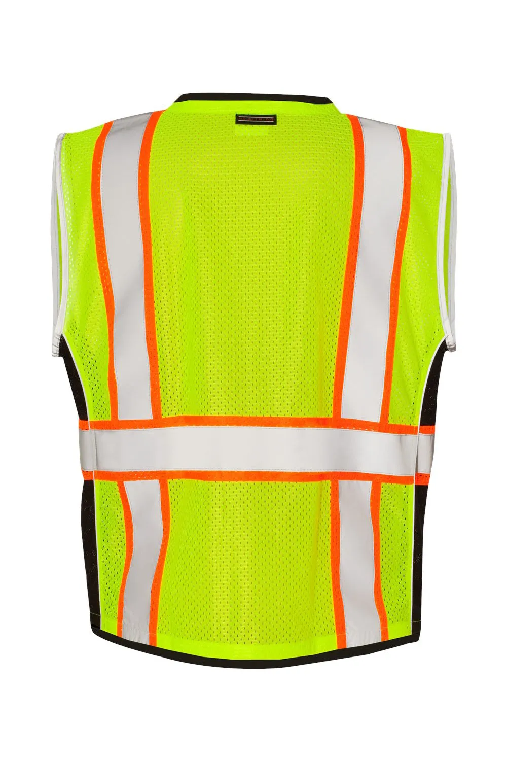 Kishigo Mens Premium Black Series Heavy Duty Vest - Lime Green