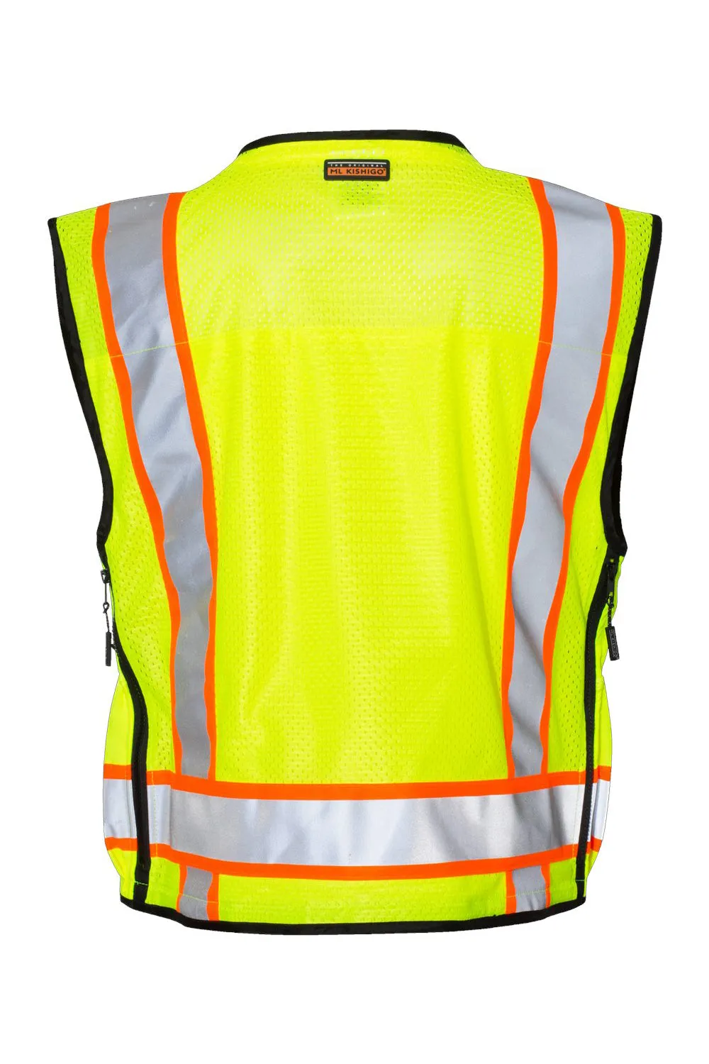 Kishigo Mens Professional Surveyors Vest - Lime Green