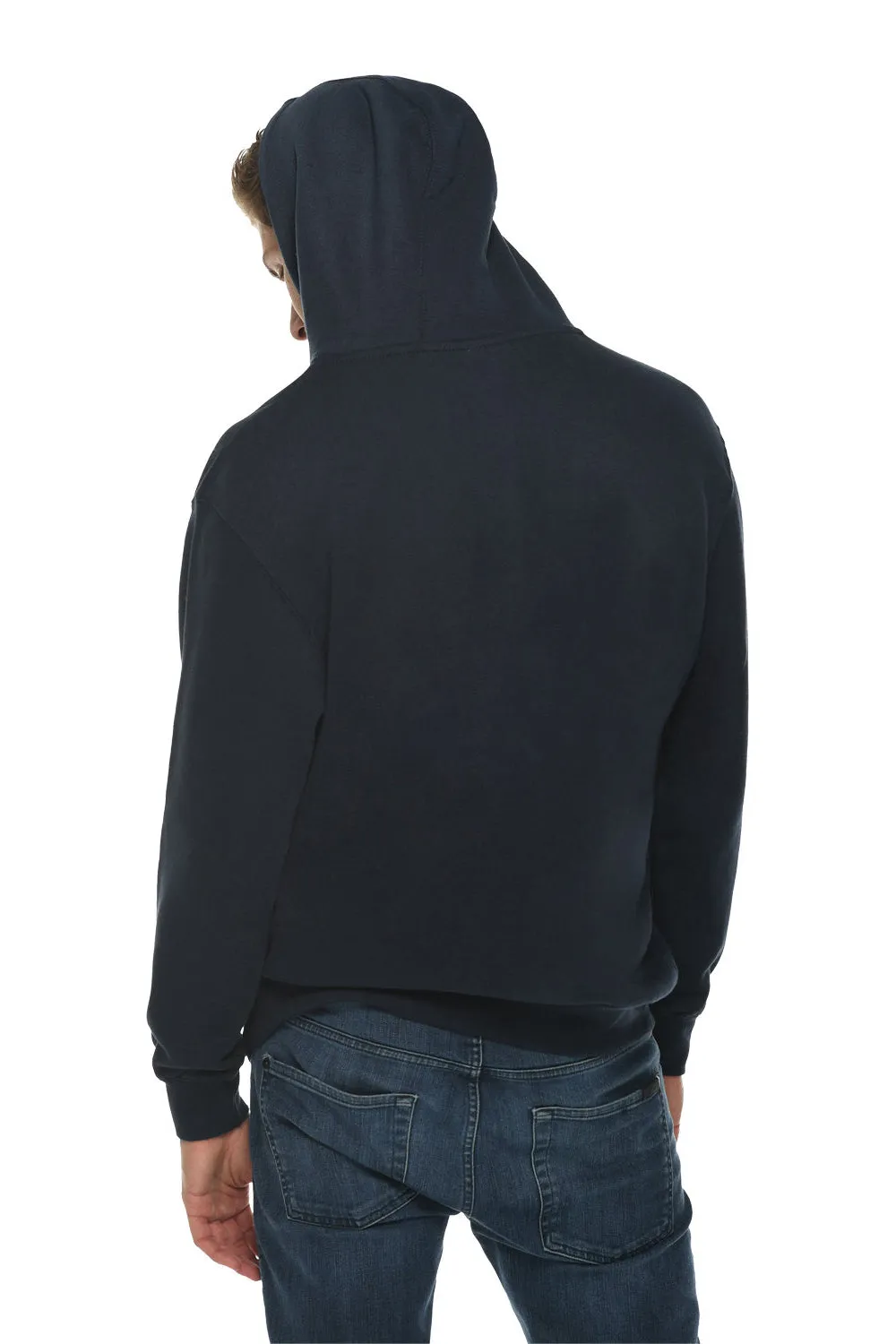 Lane Seven Mens Premium Hooded Sweatshirt Hoodie w/ Pouch Pocket - Navy Blue
