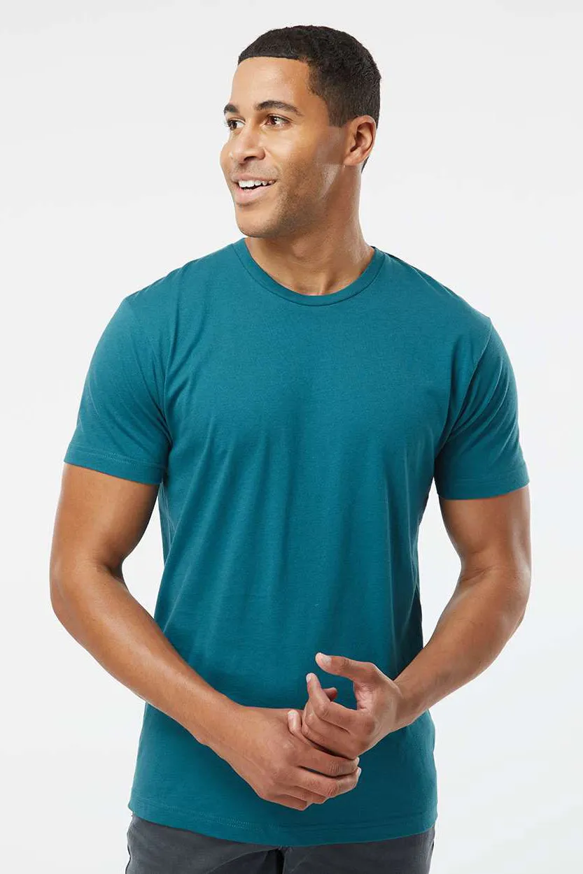 LAT Mens Fine Jersey Short Sleeve Crewneck T-Shirt - Oceanside Blue