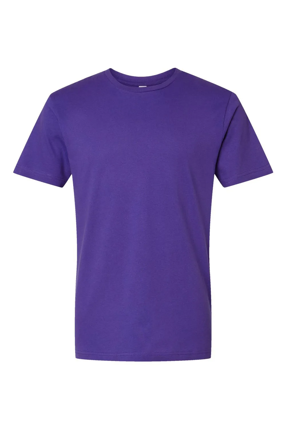 LAT Mens Fine Jersey Short Sleeve Crewneck T-Shirt - Purple