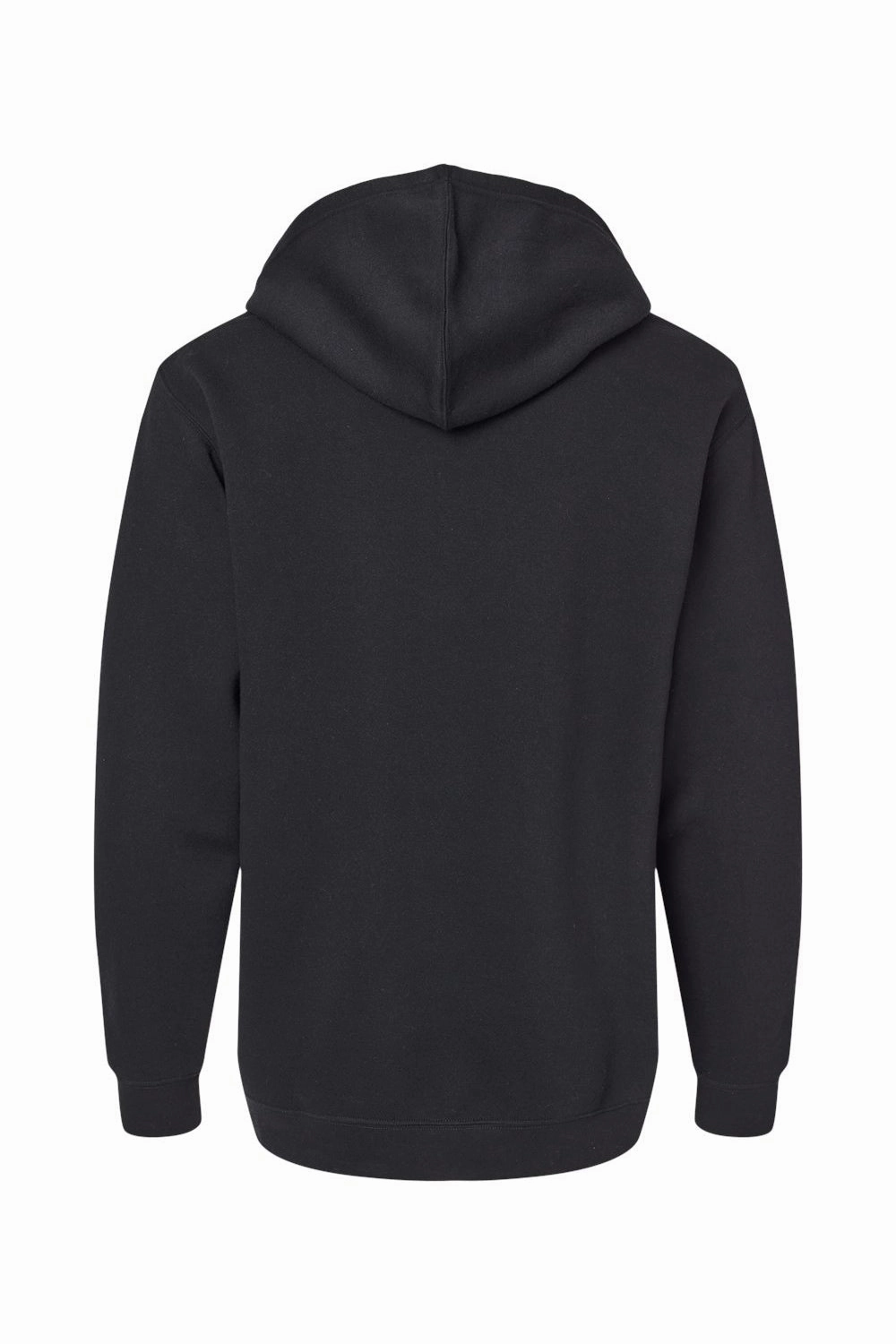 LAT Mens Elevated Fleece Basic Hooded Sweatshirt Hoodie w/ Pouch Pocket - Black