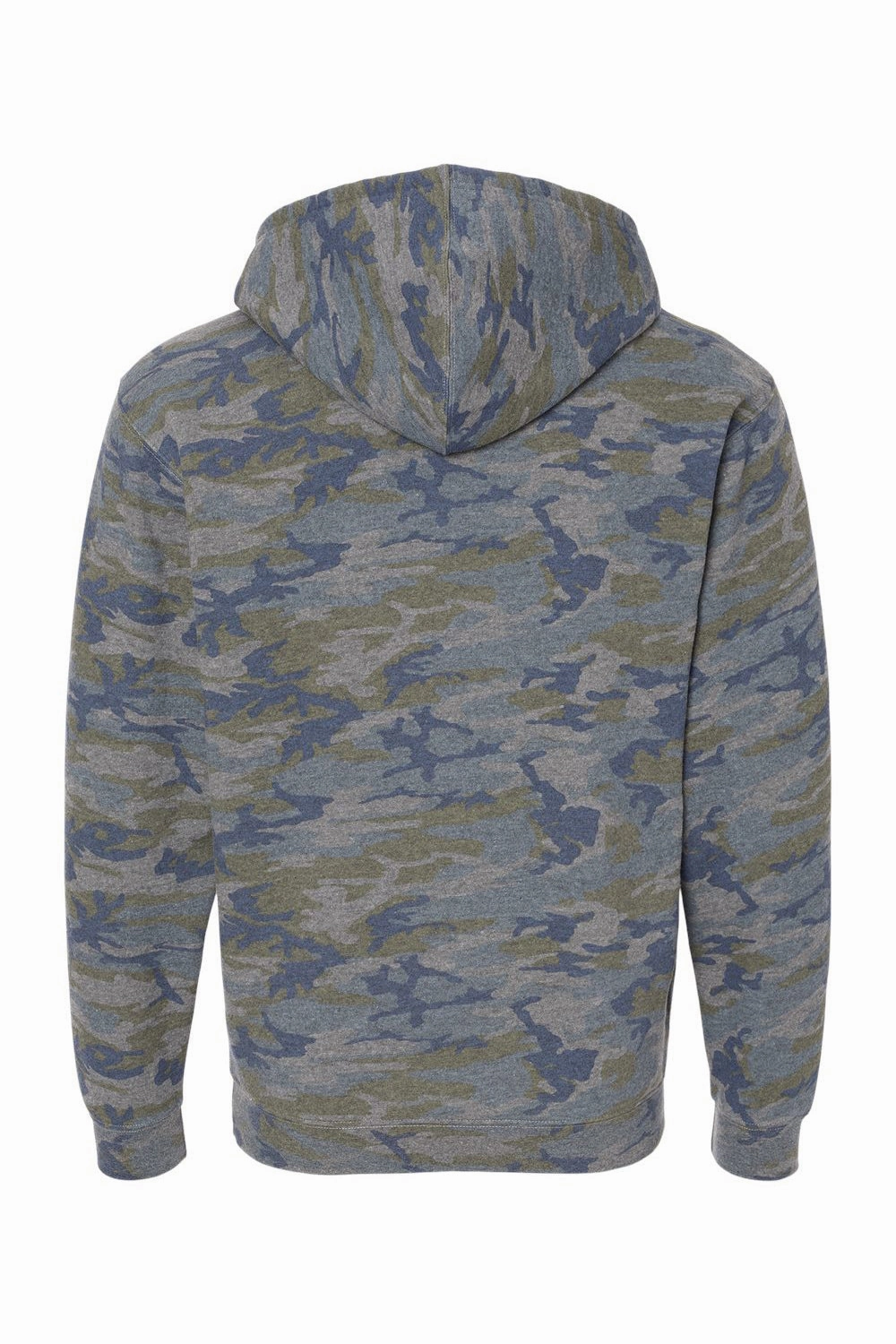 LAT Mens Elevated Fleece Basic Hooded Sweatshirt Hoodie w/ Pouch Pocket - Vintage Camo