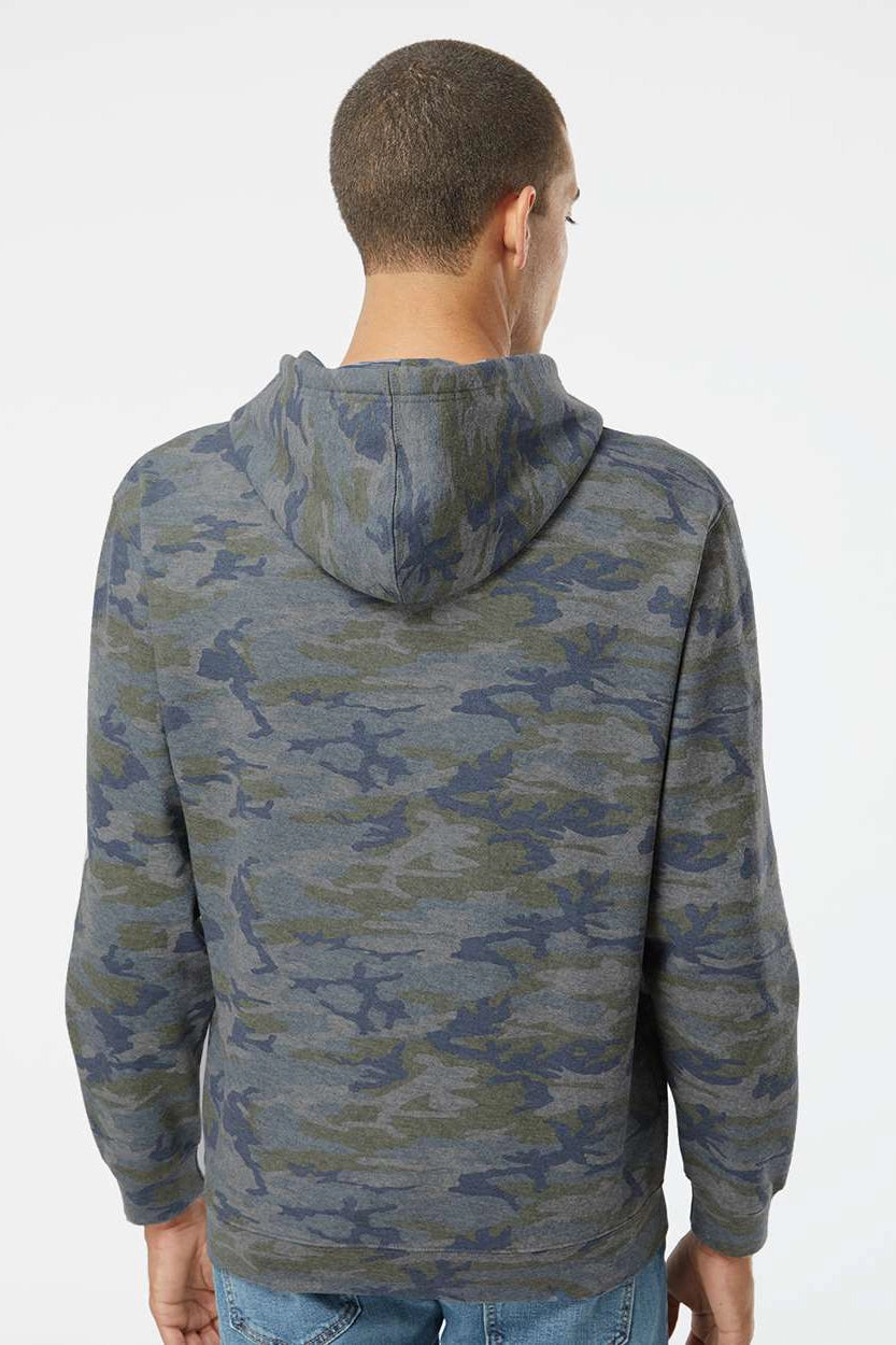 LAT Mens Elevated Fleece Basic Hooded Sweatshirt Hoodie w/ Pouch Pocket - Vintage Camo