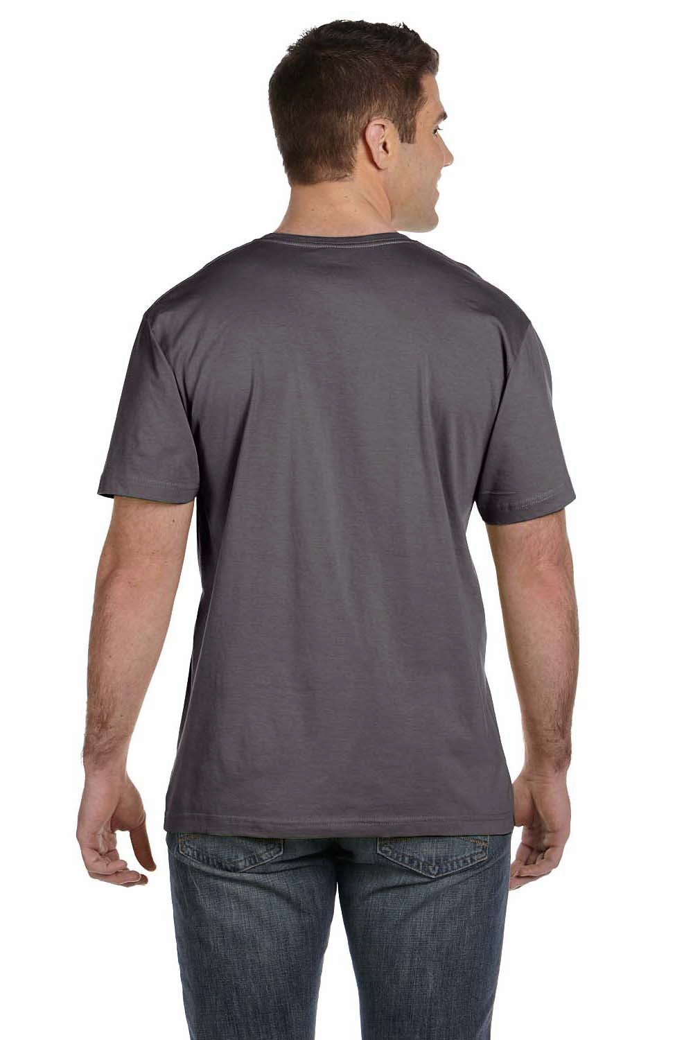 LAT Mens Fine Jersey Short Sleeve Crewneck T-Shirt - Charcoal Grey