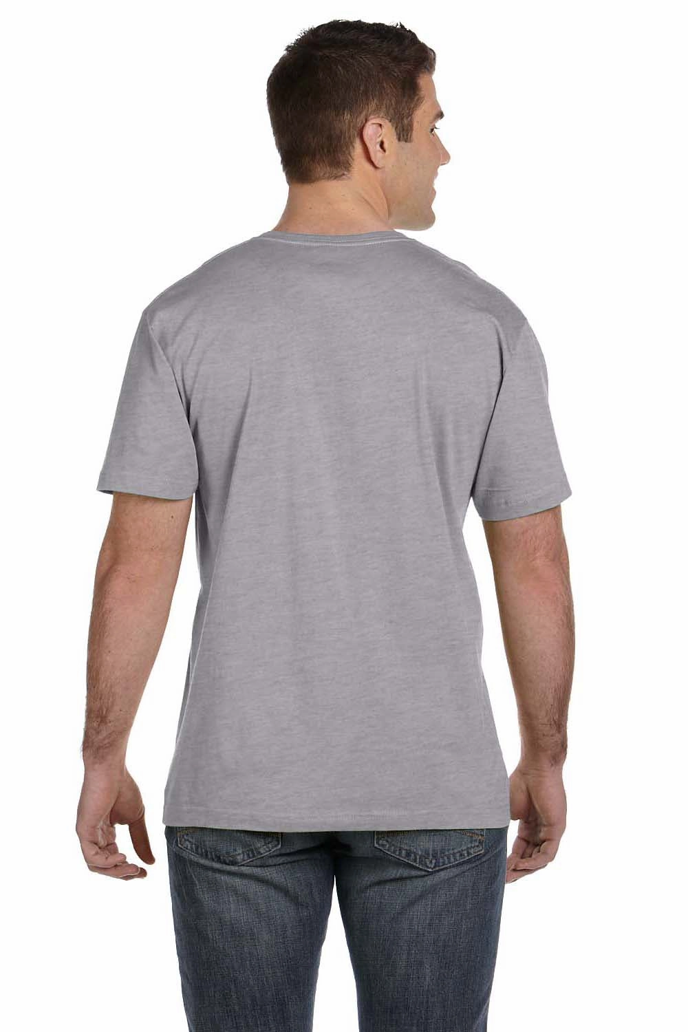 LAT Mens Fine Jersey Short Sleeve Crewneck T-Shirt - Heather Grey