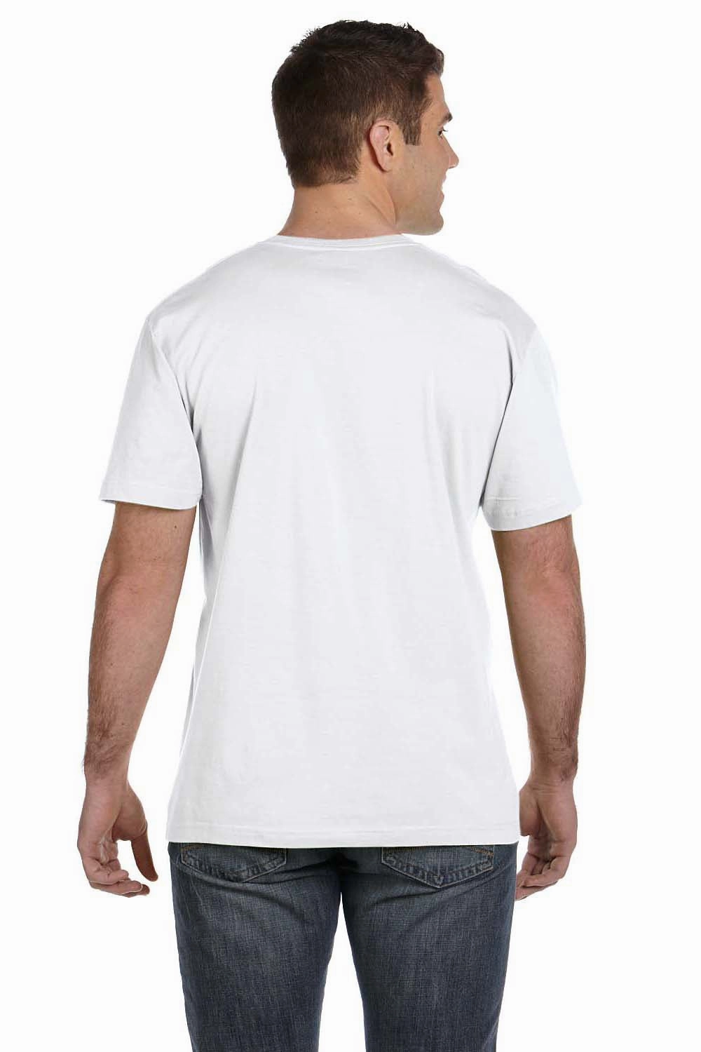 LAT Mens Fine Jersey Short Sleeve Crewneck T-Shirt - White