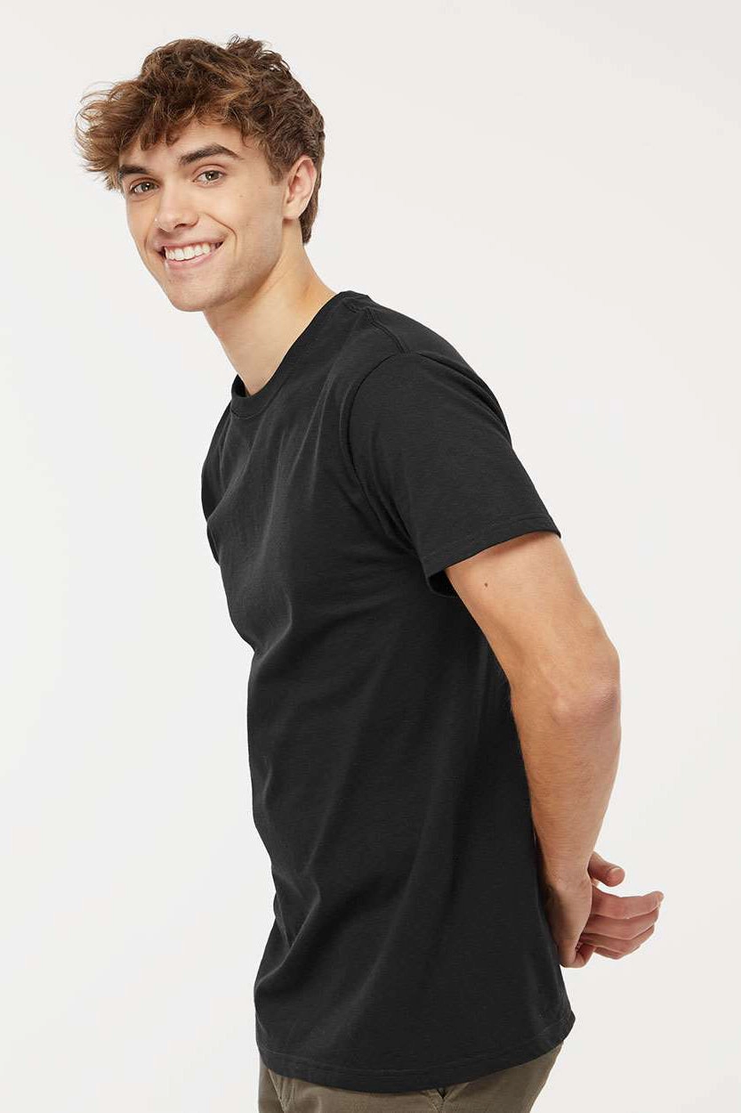 M&O Mens Gold Soft Touch Short Sleeve Crewneck T-Shirt - Black
