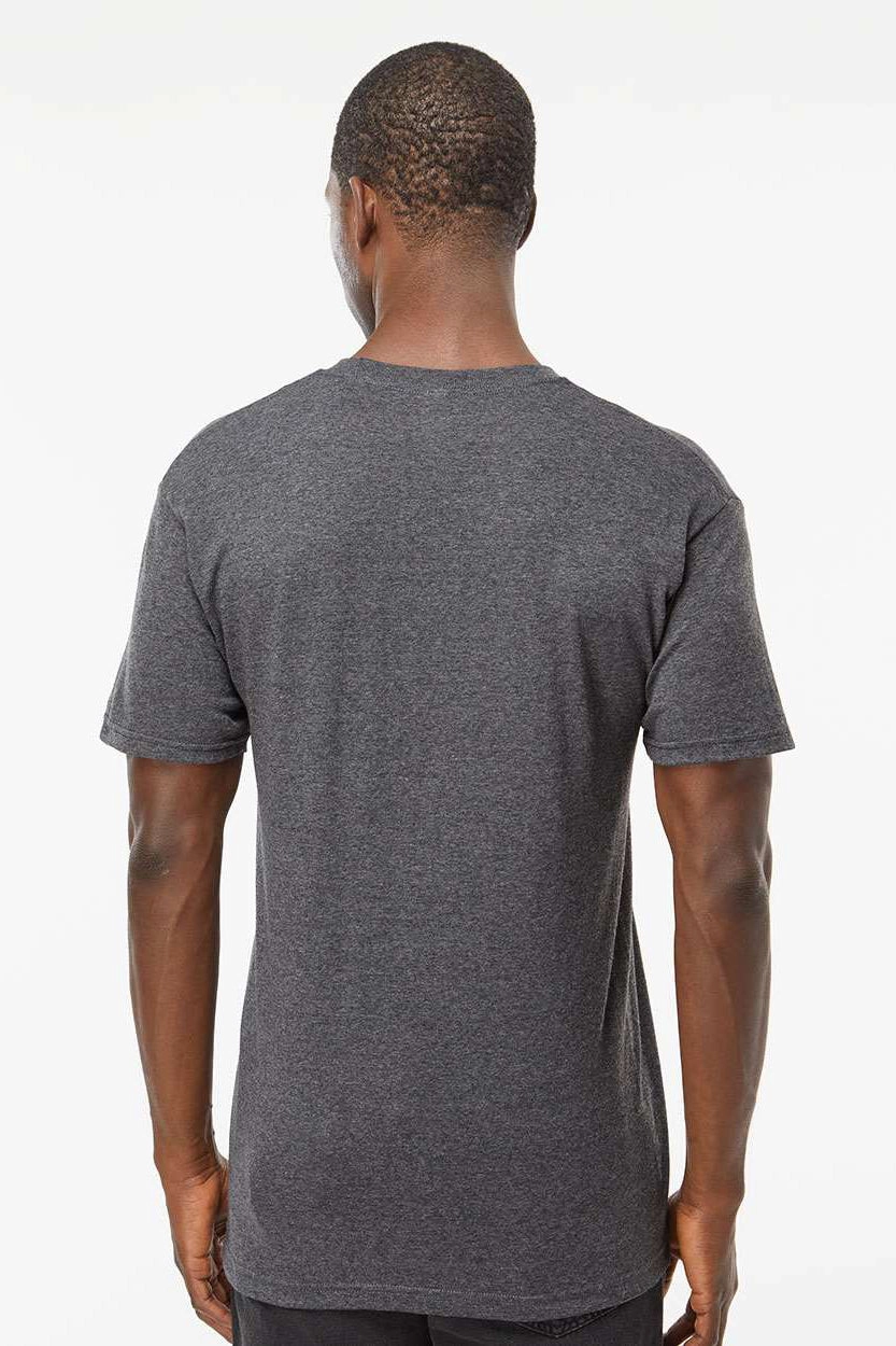 M&O Mens Gold Soft Touch Short Sleeve Crewneck T-Shirt - Heather Dark Grey