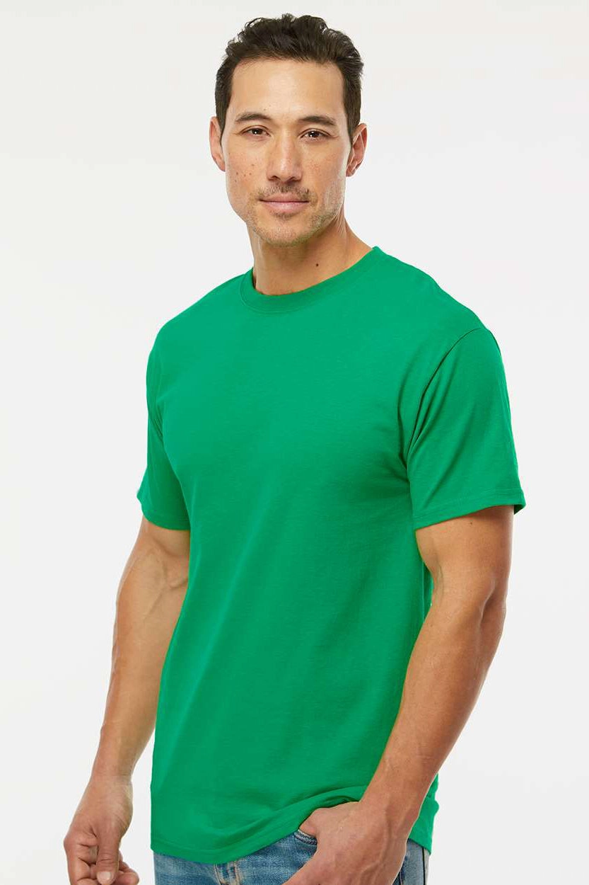 M&O Mens Gold Soft Touch Short Sleeve Crewneck T-Shirt - Irish Green