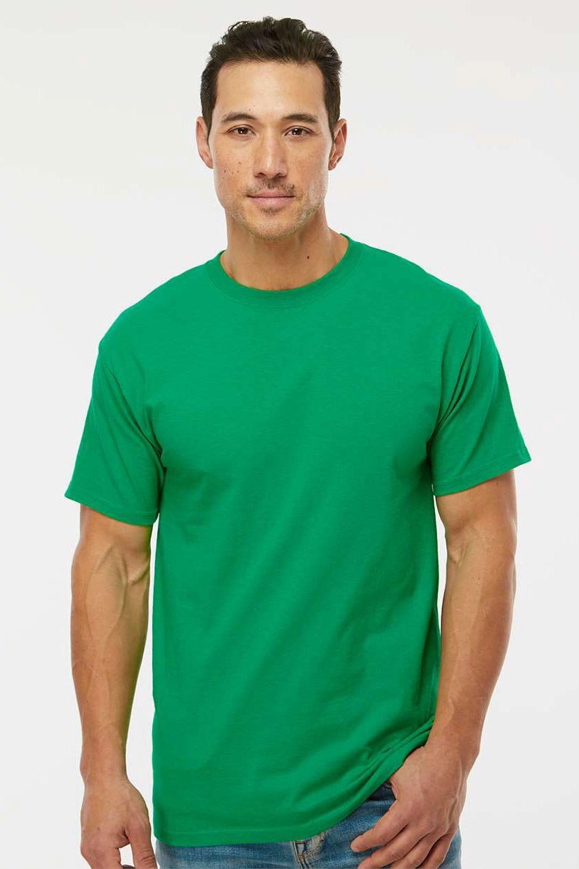 M&O Mens Gold Soft Touch Short Sleeve Crewneck T-Shirt - Irish Green