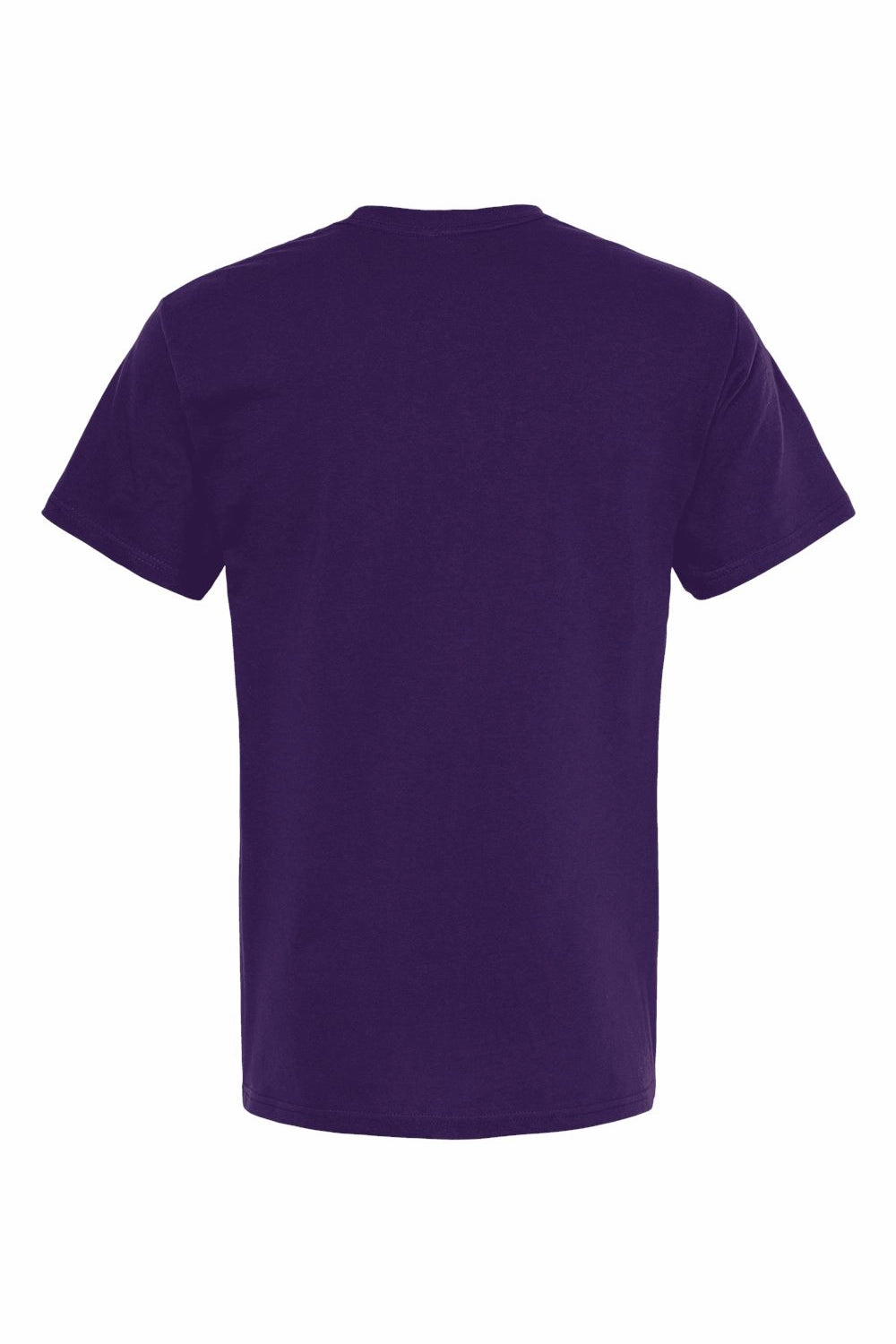 M&O Mens Gold Soft Touch Short Sleeve Crewneck T-Shirt - Purple