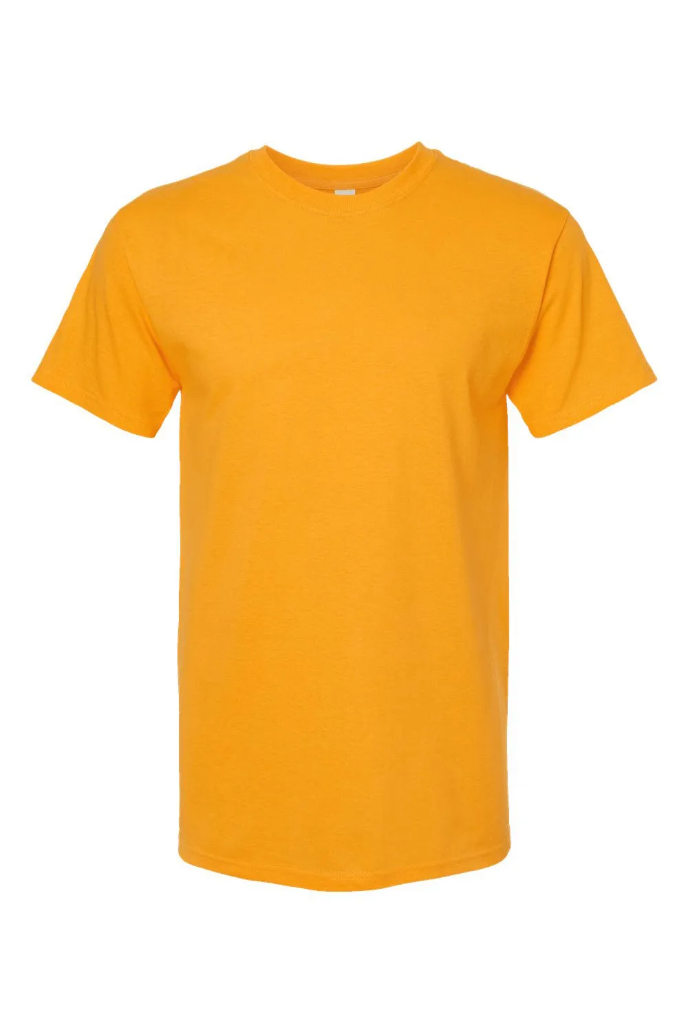 M&O Mens Gold Soft Touch Short Sleeve Crewneck T-Shirt - Gold