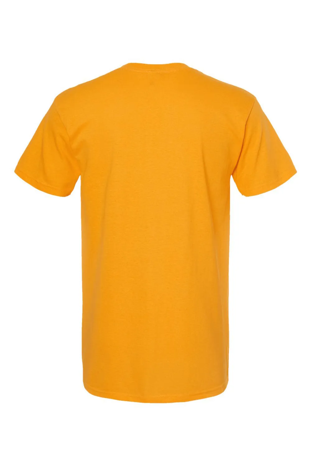 M&O Mens Gold Soft Touch Short Sleeve Crewneck T-Shirt - Gold
