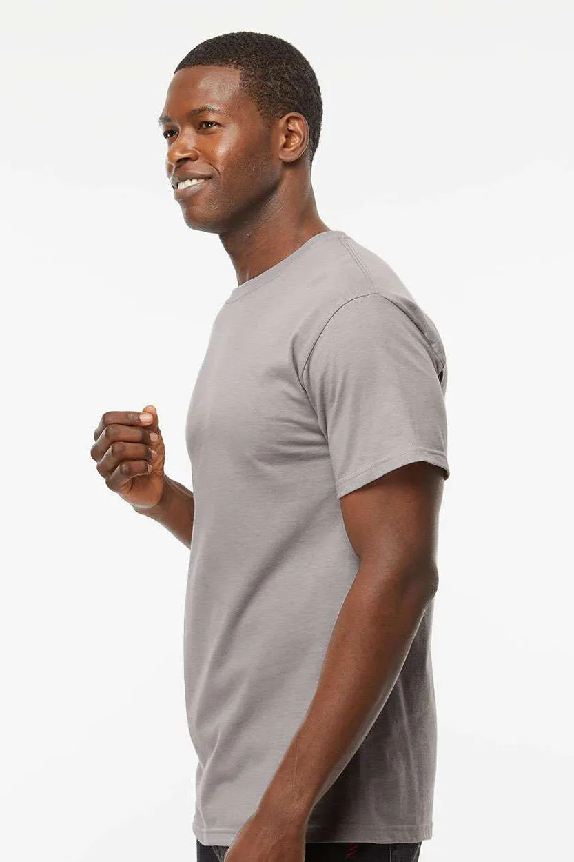 M&O Mens Gold Soft Touch Short Sleeve Crewneck T-Shirt - Gravel Grey