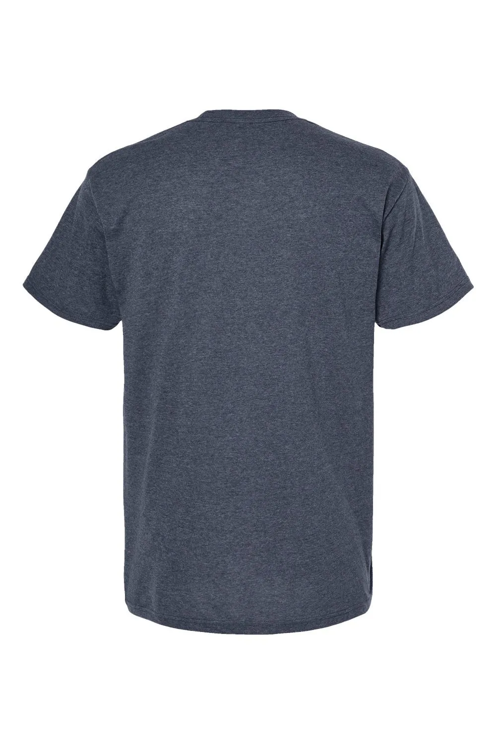 M&O Mens Gold Soft Touch Short Sleeve Crewneck T-Shirt - Heather Navy Blue