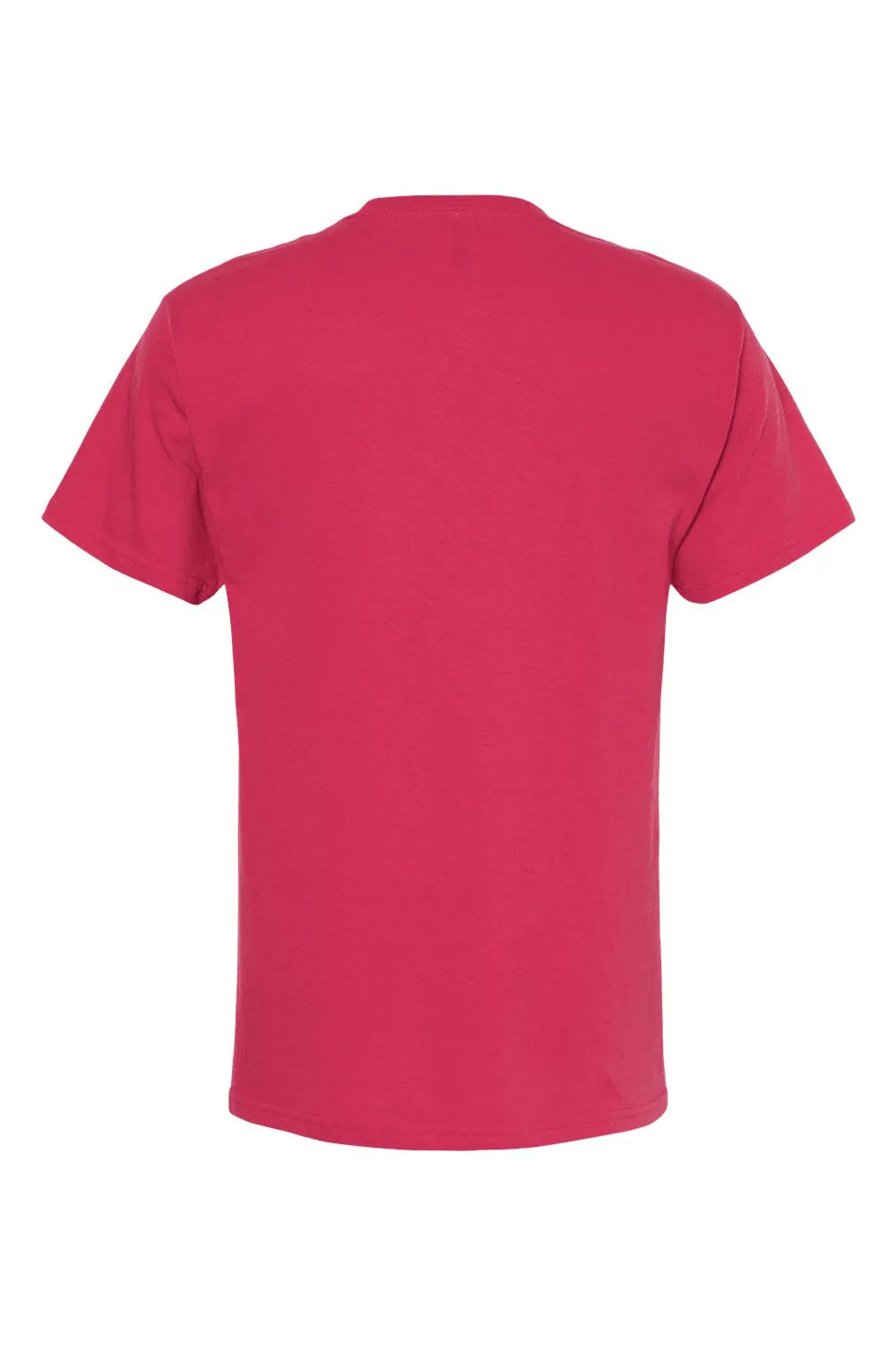 M&O Mens Gold Soft Touch Short Sleeve Crewneck T-Shirt - Heliconia Pink
