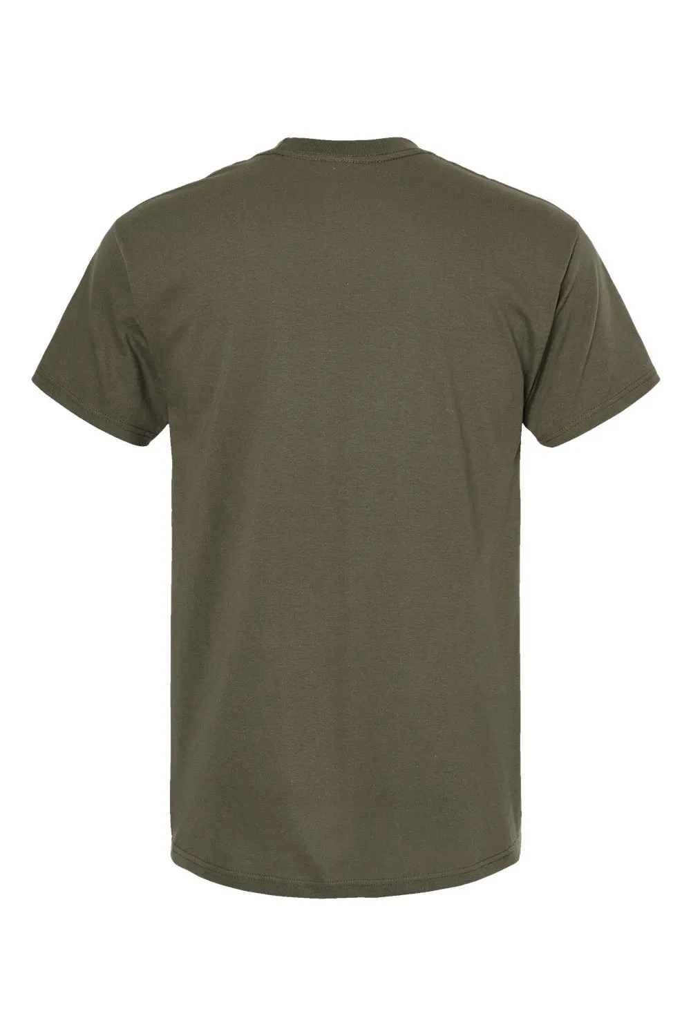 M&O Mens Gold Soft Touch Short Sleeve Crewneck T-Shirt - Military Green