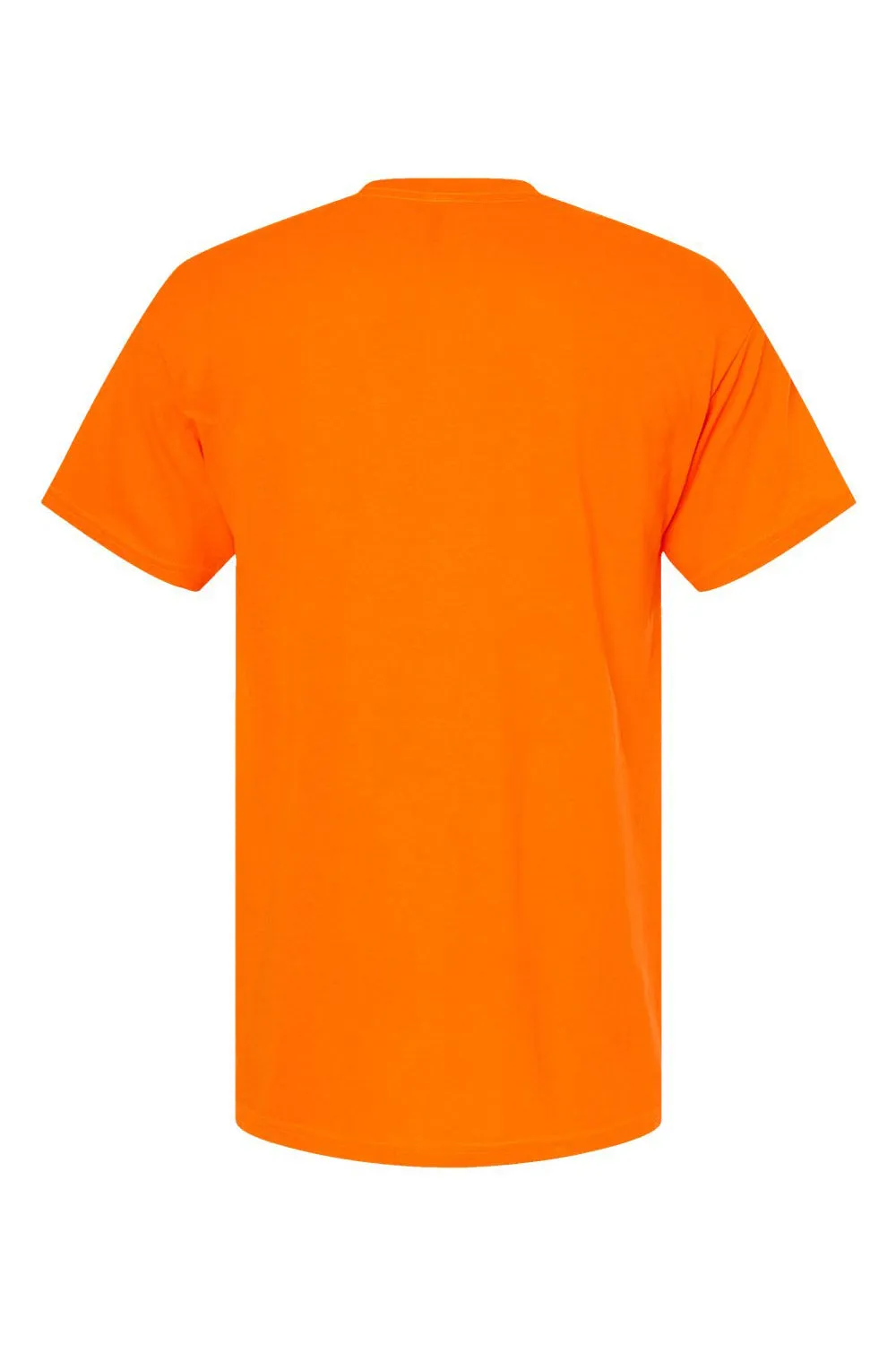 M&O Mens Gold Soft Touch Short Sleeve Crewneck T-Shirt - Safety Orange