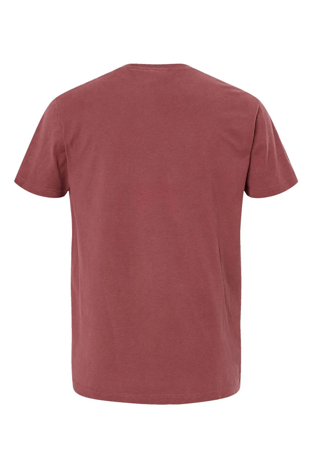 M&O Mens Vintage Garment Dyed Short Sleeve Crewneck T-Shirt - Brick Red