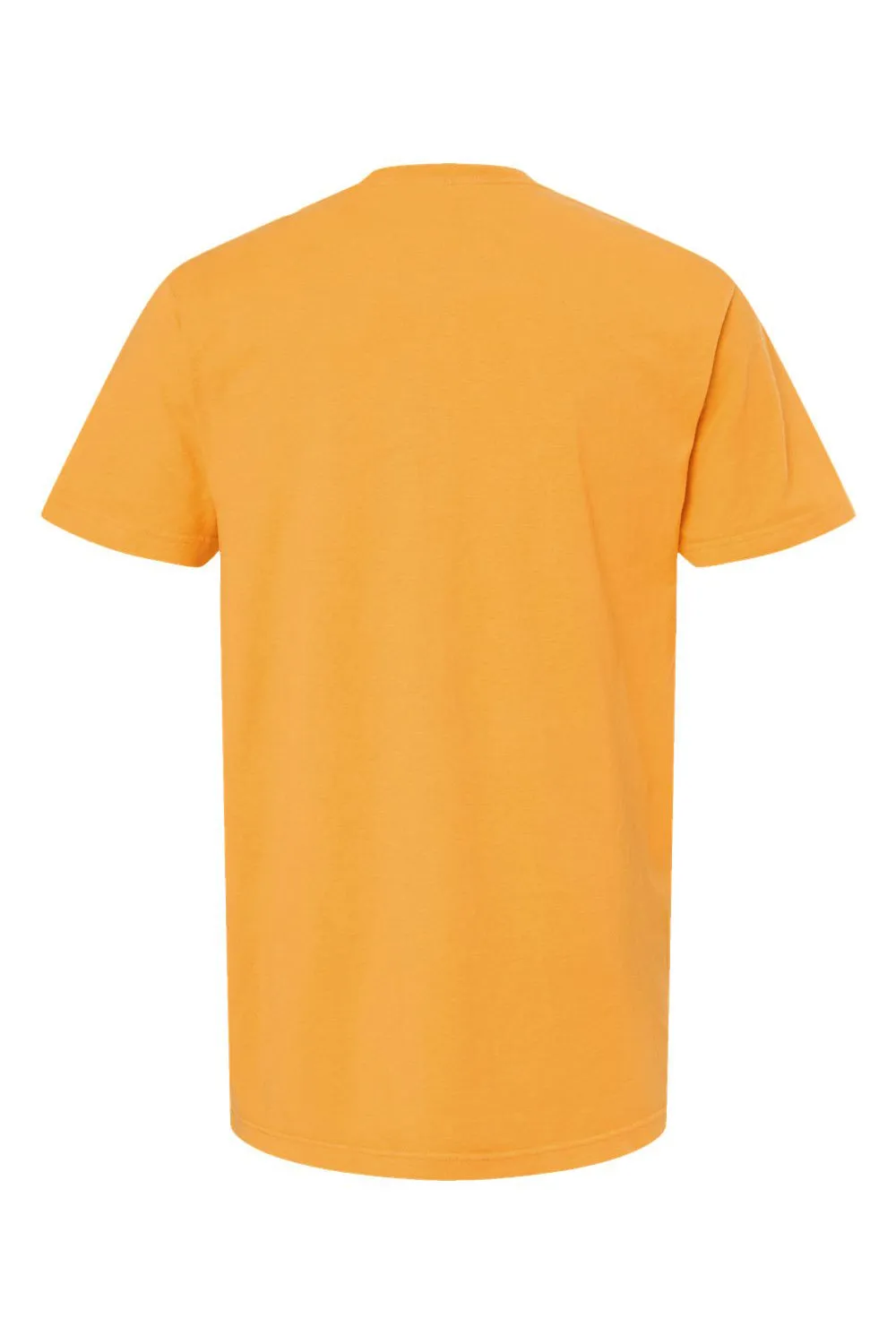 M&O Mens Vintage Garment Dyed Short Sleeve Crewneck T-Shirt - Citrus Yellow