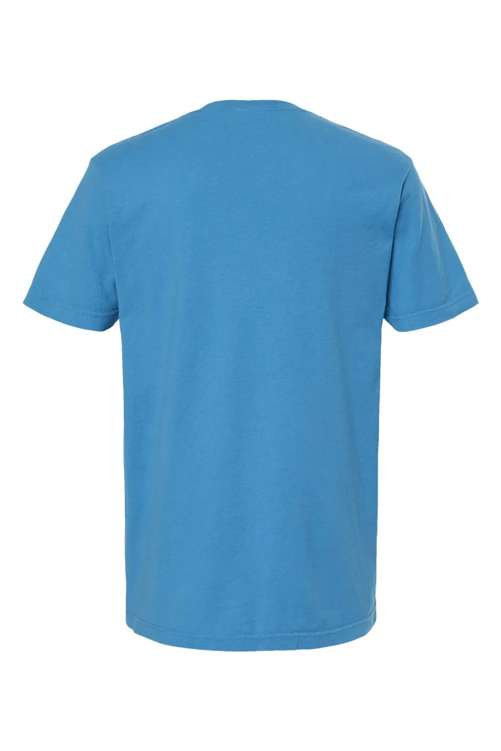 M&O Mens Vintage Garment Dyed Short Sleeve Crewneck T-Shirt - Royal Caribe Blue