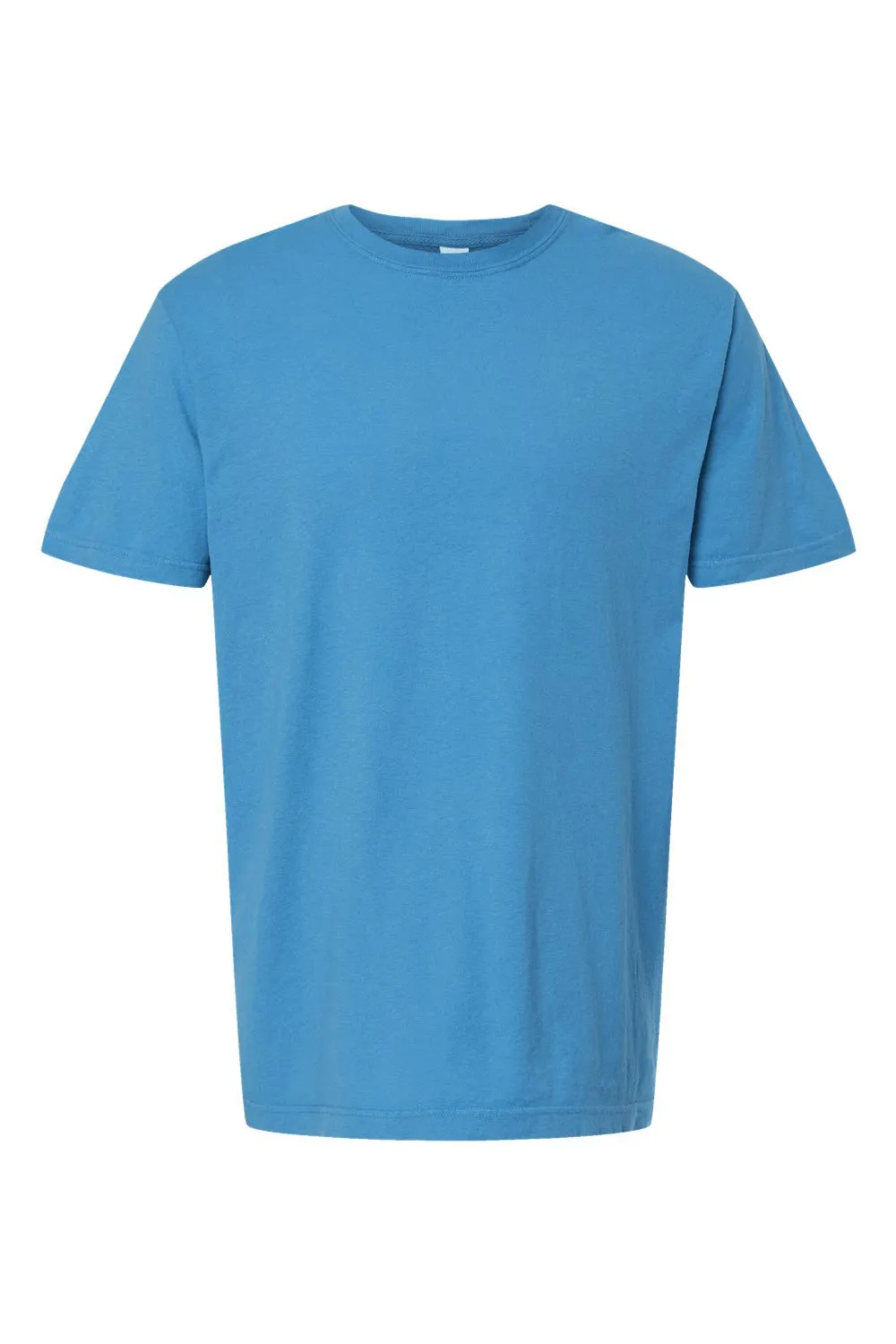 M&O Mens Vintage Garment Dyed Short Sleeve Crewneck T-Shirt - Royal Caribe Blue
