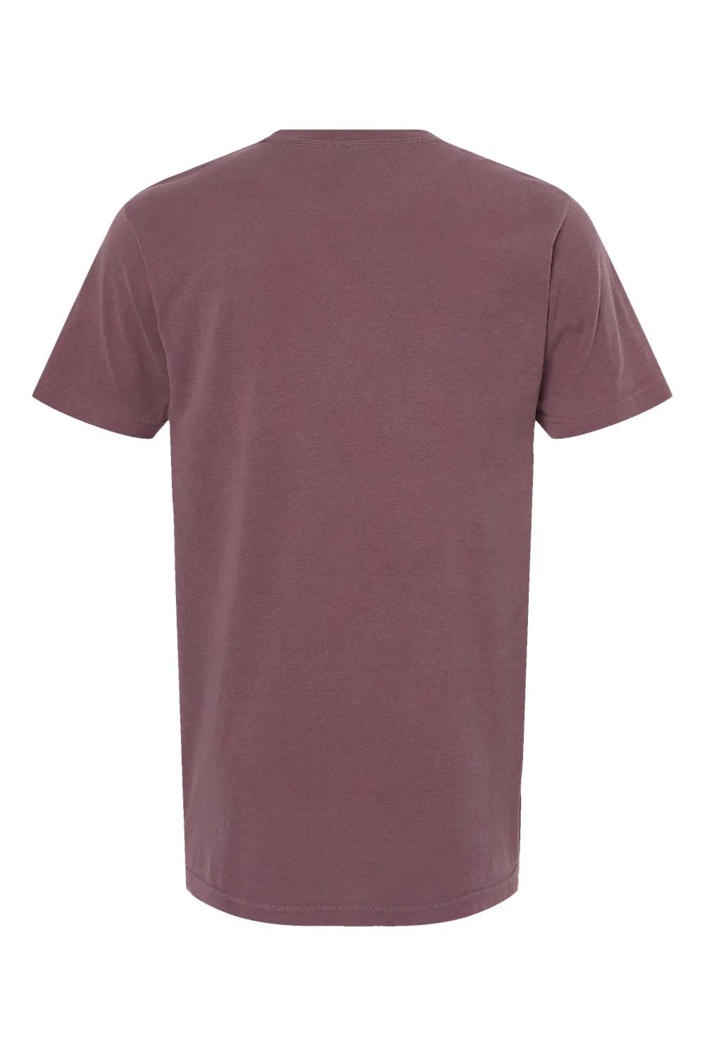 M&O Mens Vintage Garment Dyed Short Sleeve Crewneck T-Shirt - Vineyard Red
