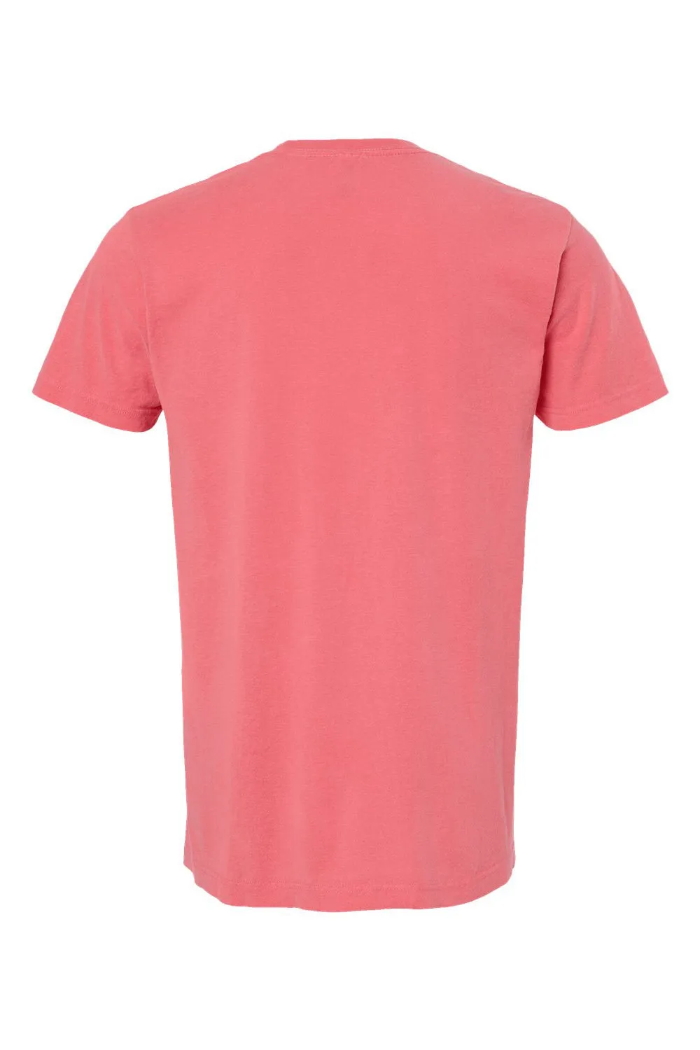M&O Mens Vintage Garment Dyed Short Sleeve Crewneck T-Shirt - Watermelon Red