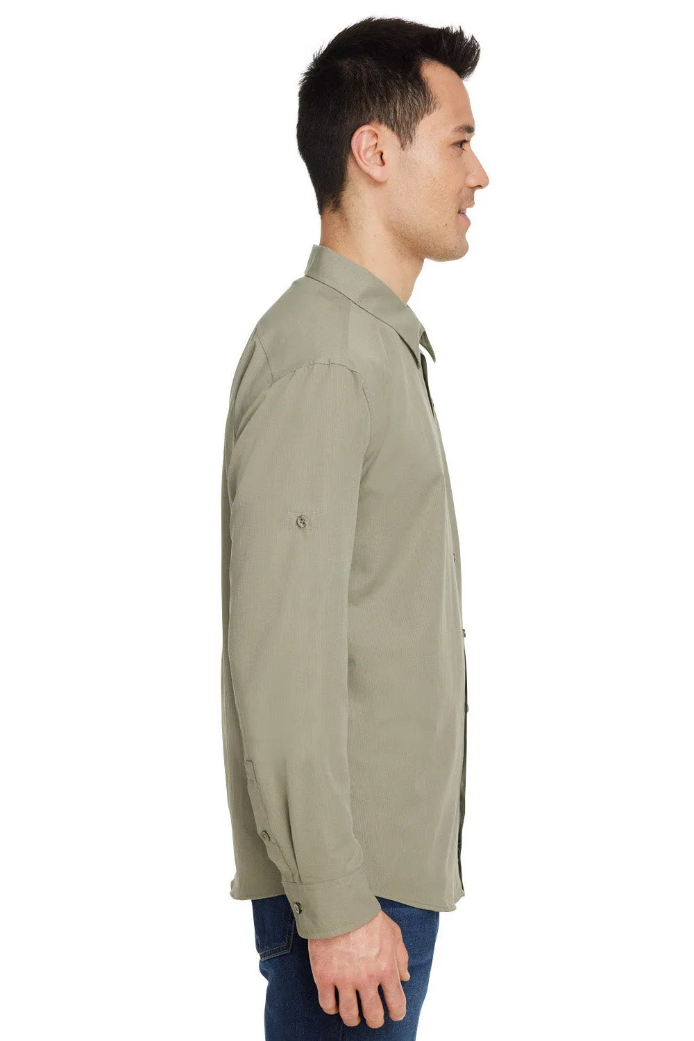 Marmot Mens Aerobora Long Sleeve Button Down Shirt w/ Pocket - Vetiver - Closeout